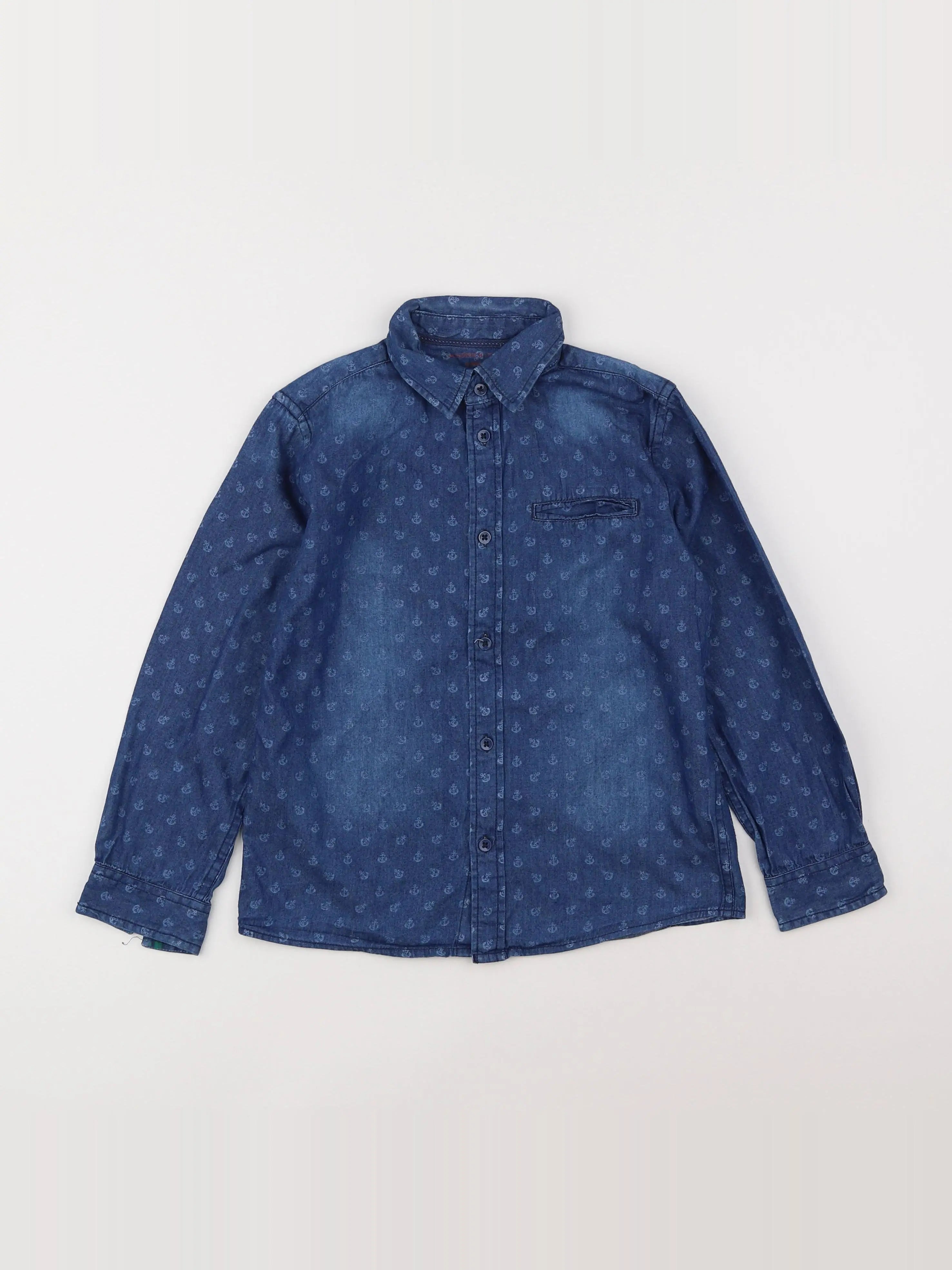 Monoprix - chemise bleu - 6 ans