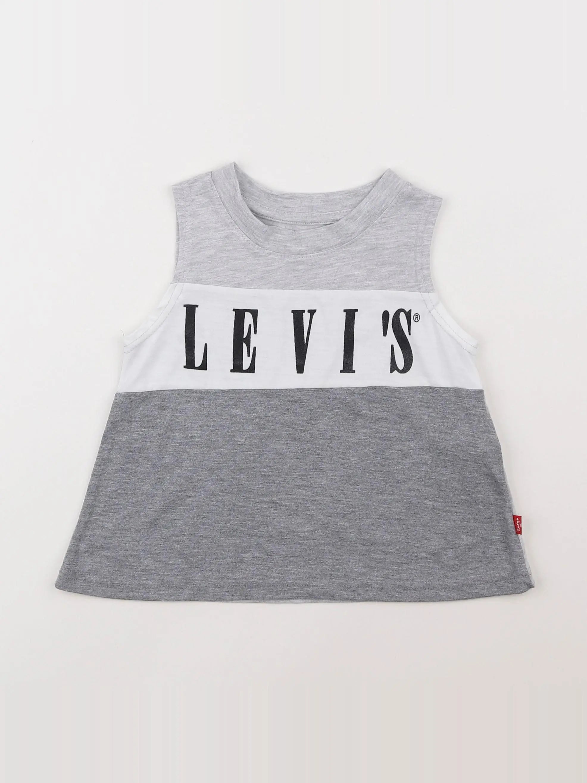 Levi's - tee-shirt blanc, gris - 4 ans