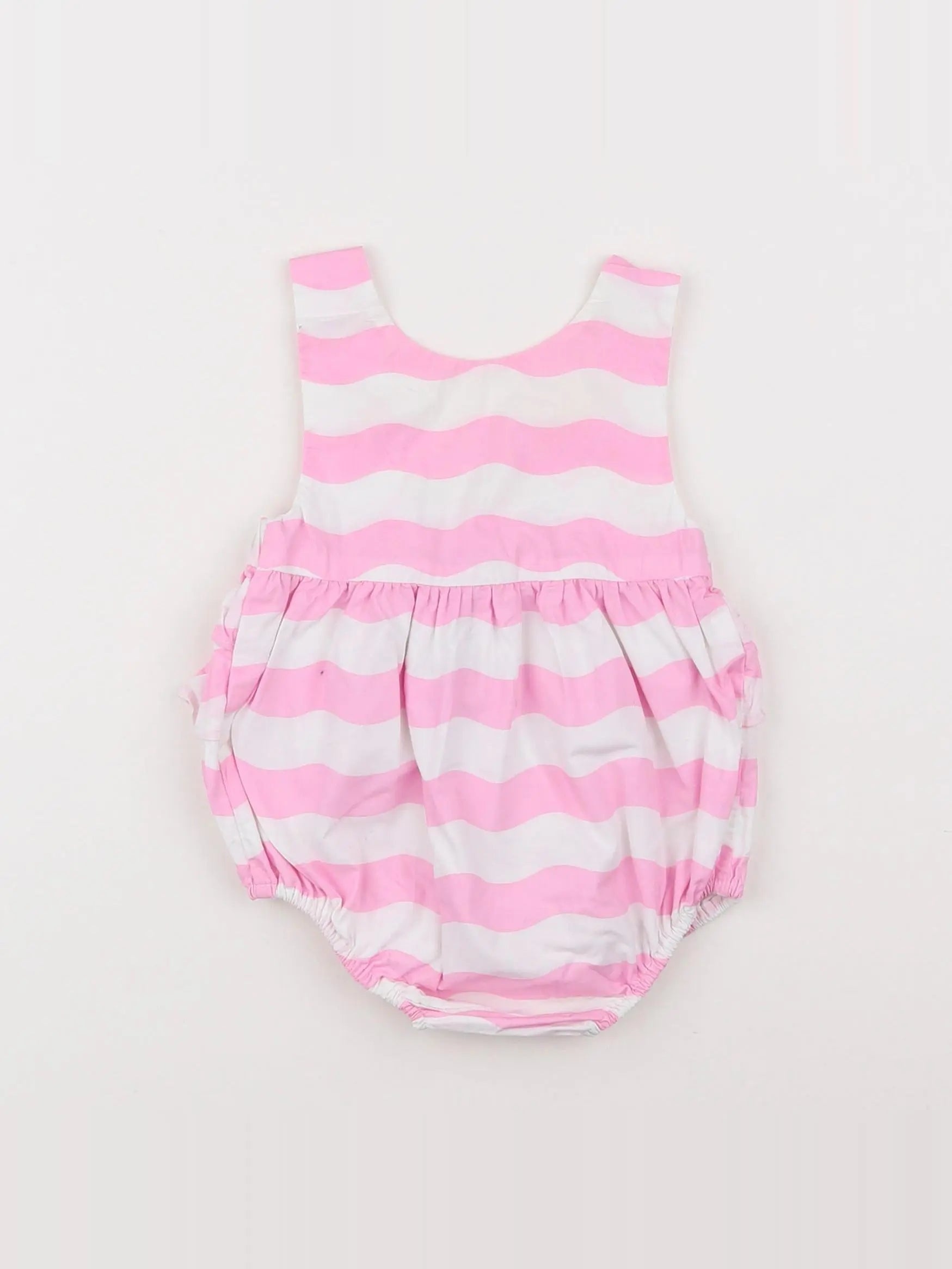 Jacadi - combinaison blanc, rose - 6 mois