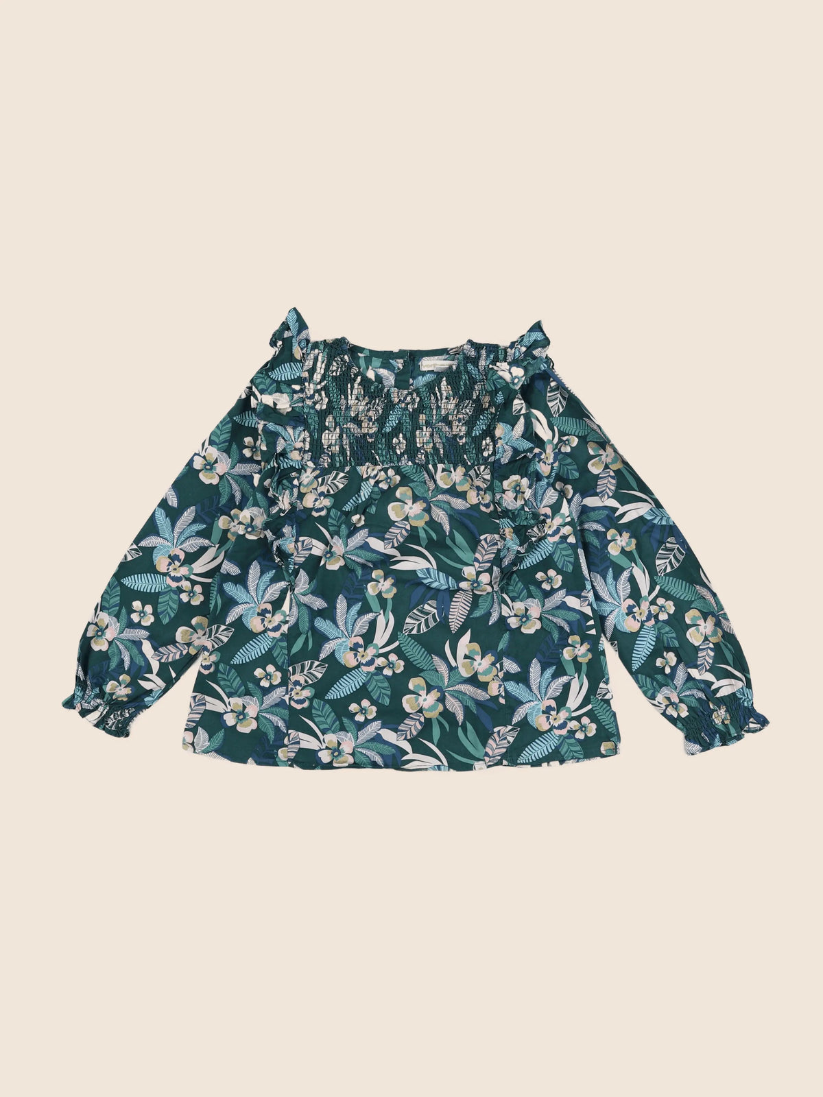 Vertbaudet - blouse vert - 8 ans