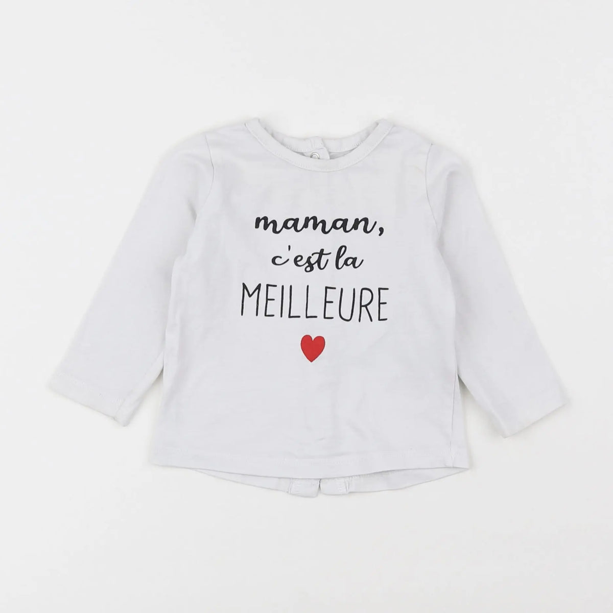 Vertbaudet - tee-shirt blanc - 6 mois