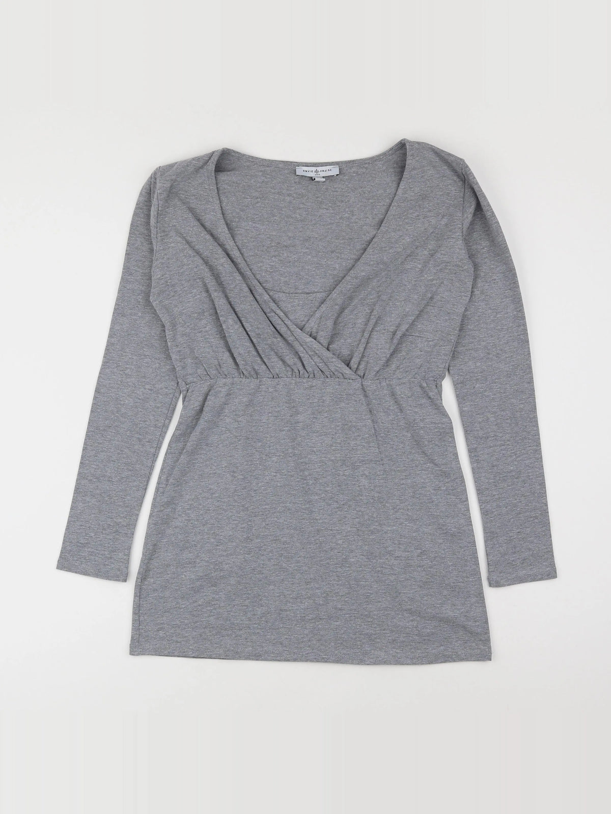 Envie de fraise - tee-shirt grossesse gris - 36 à 38