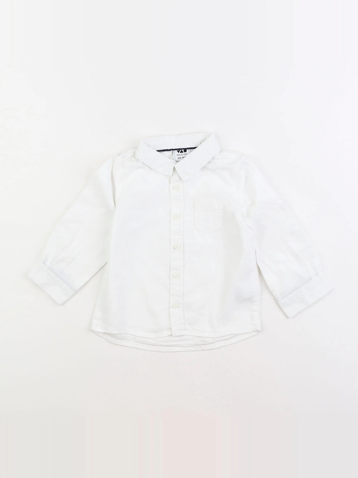 Tape à l'oeil - chemise blanc - 18 mois