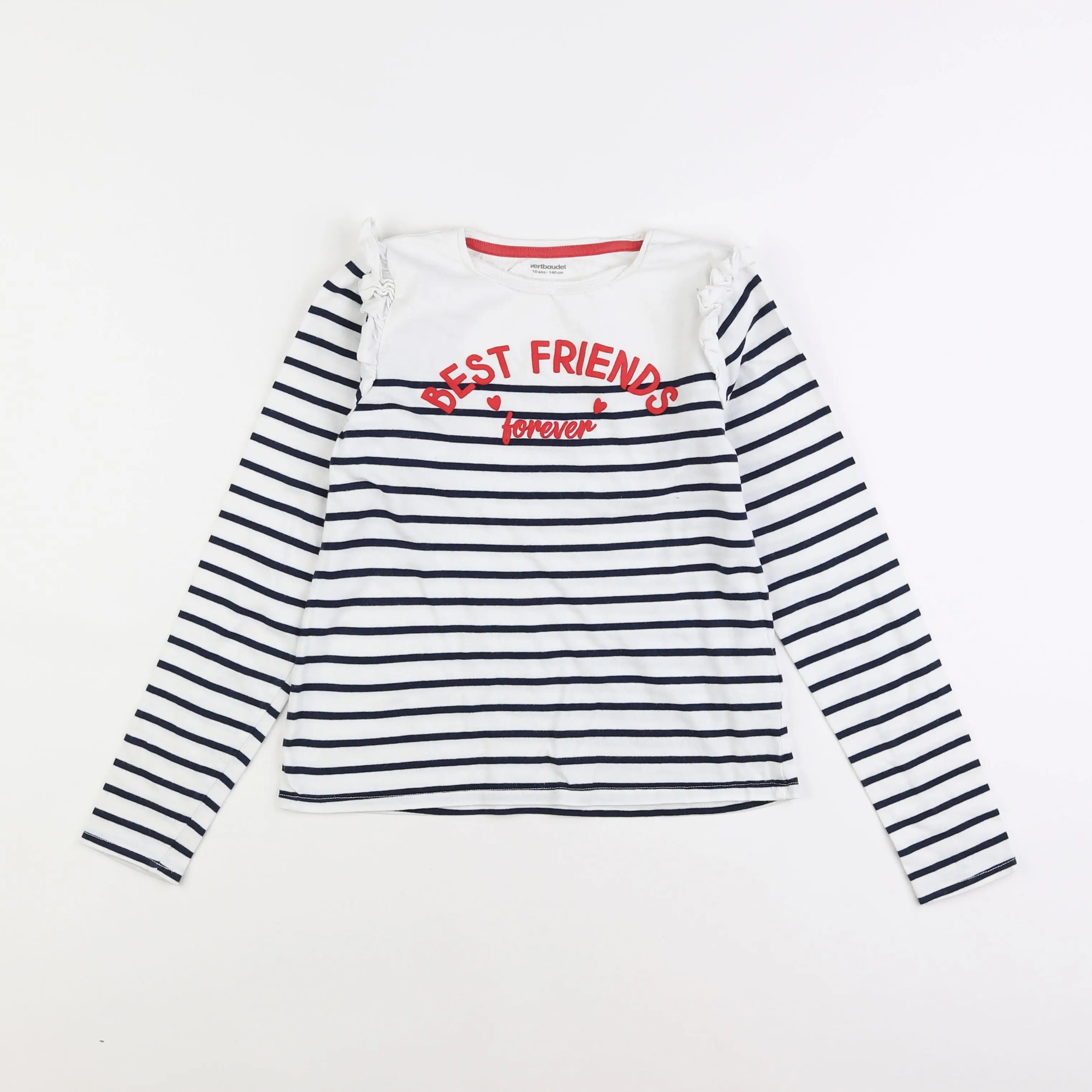 Vertbaudet - tee-shirt blanc - 10 ans