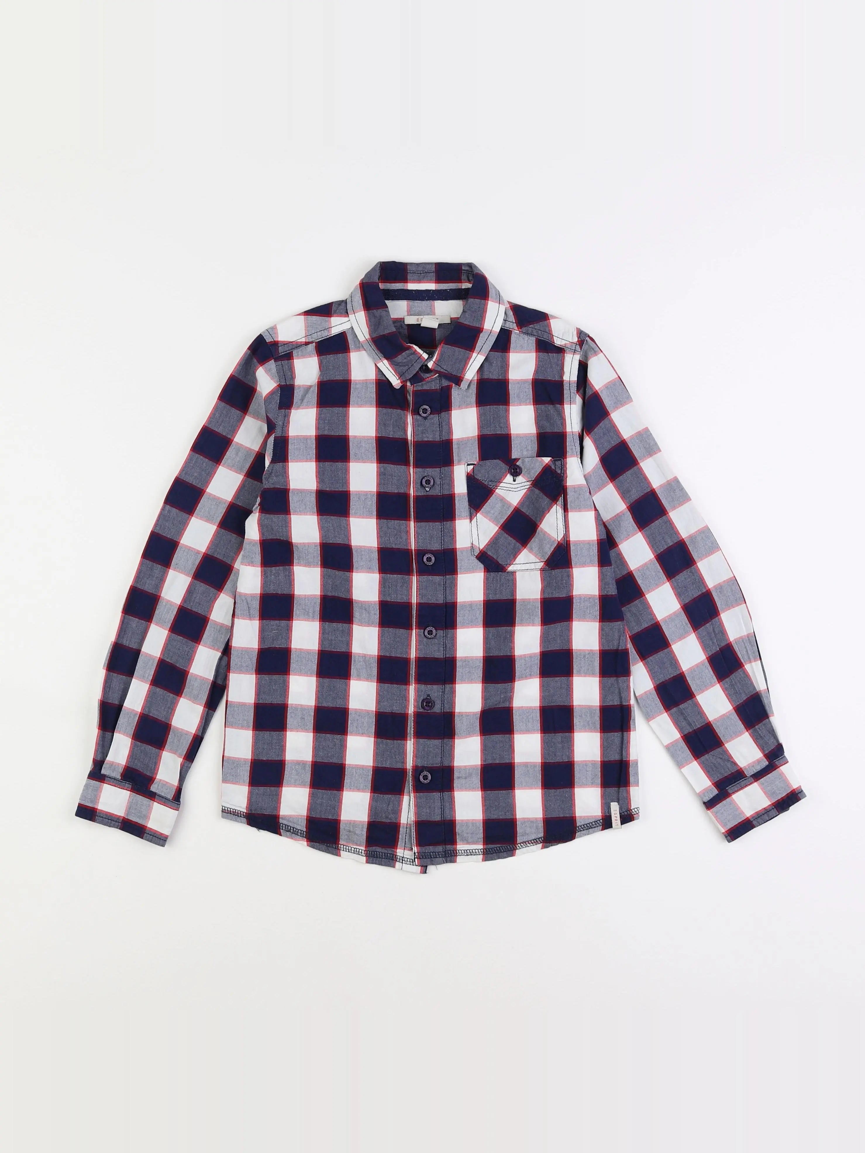 Esprit - chemise bleu - 8/9 ans