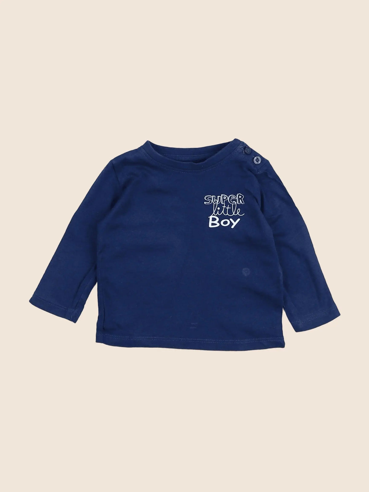 Vertbaudet - tee-shirt bleu - 3 mois