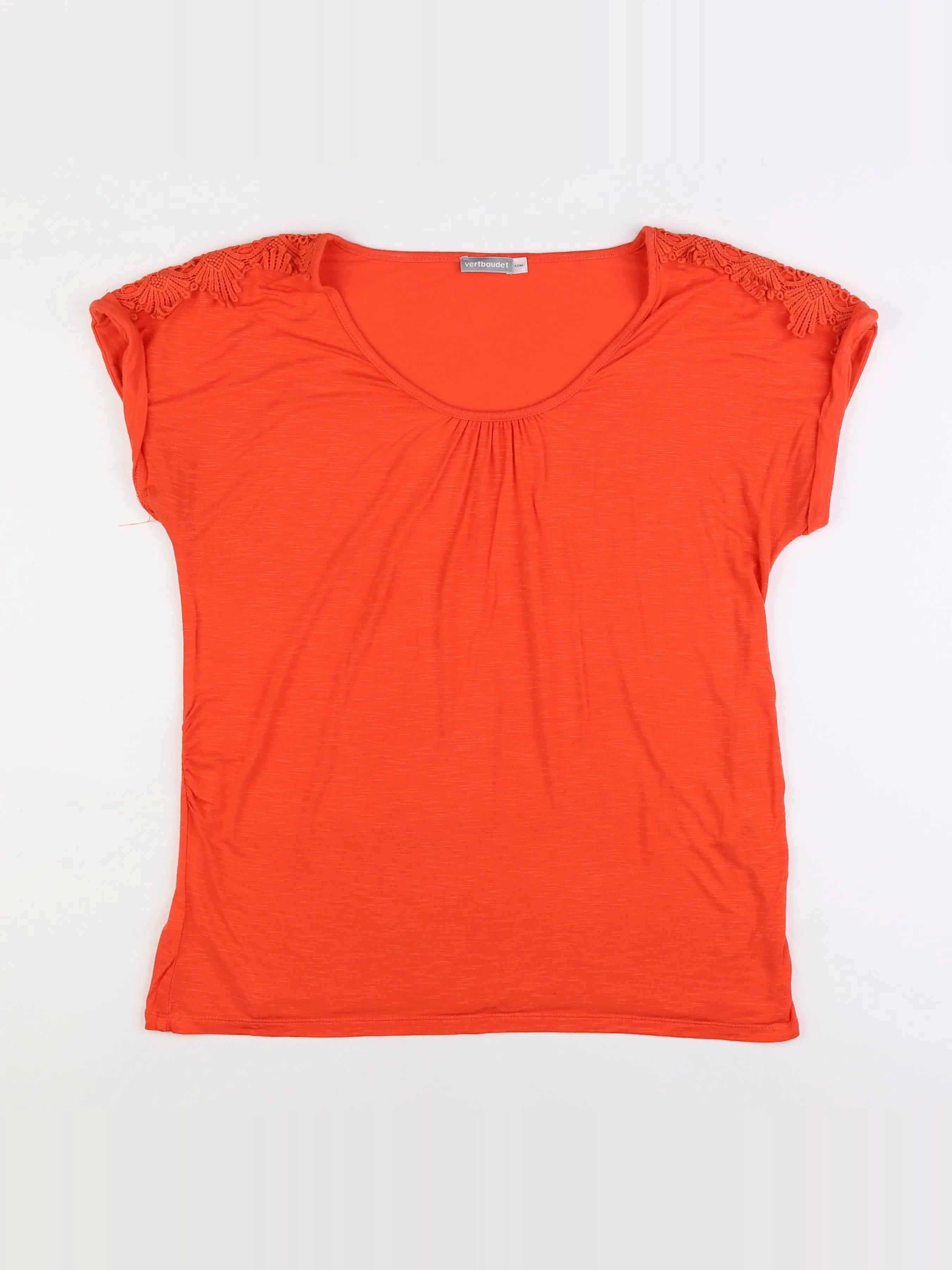Vertbaudet - tee-shirt grossesse orange - 42 à 44