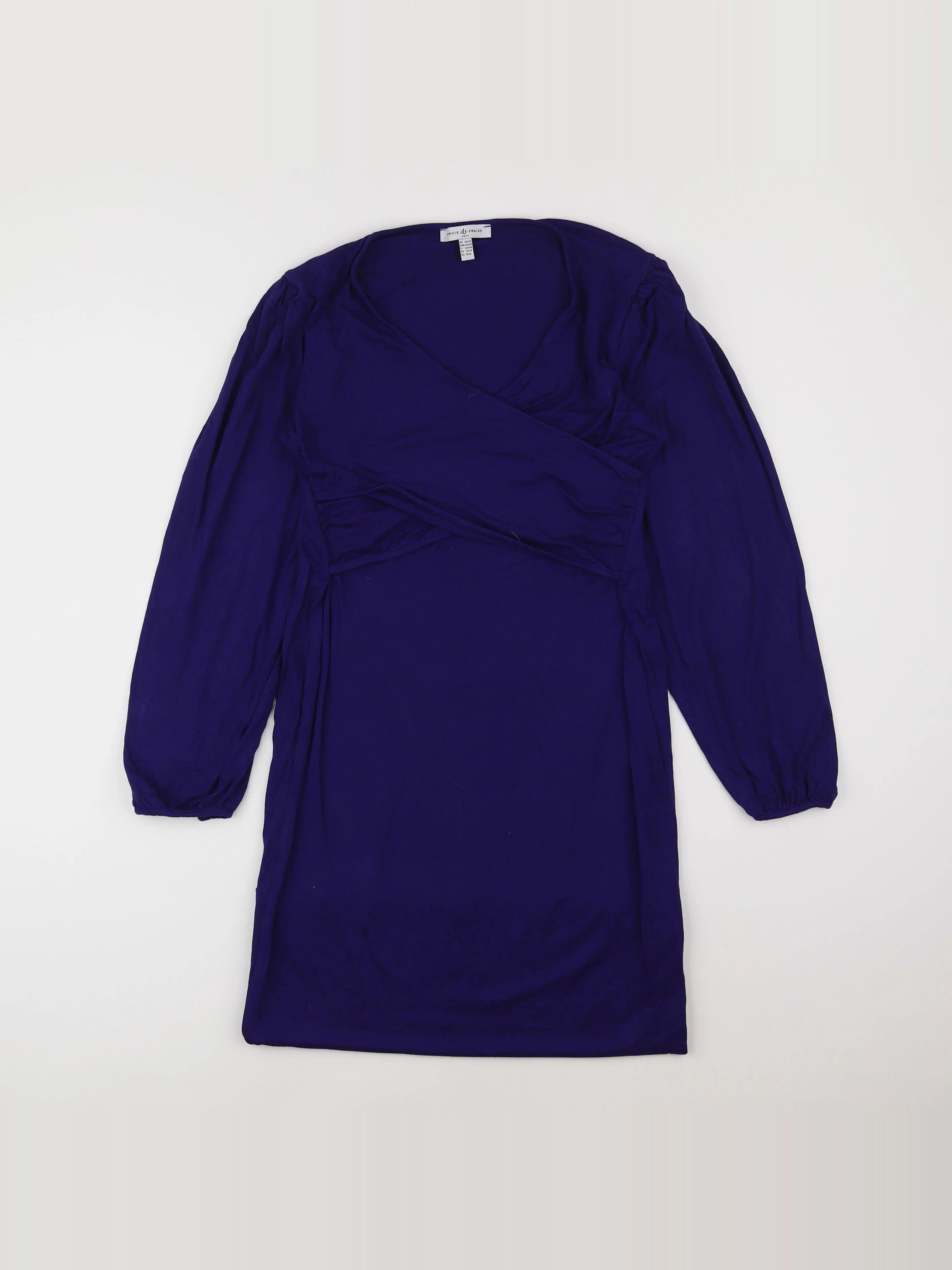 Envie de fraise - robe grossesse violet - 40 à 42