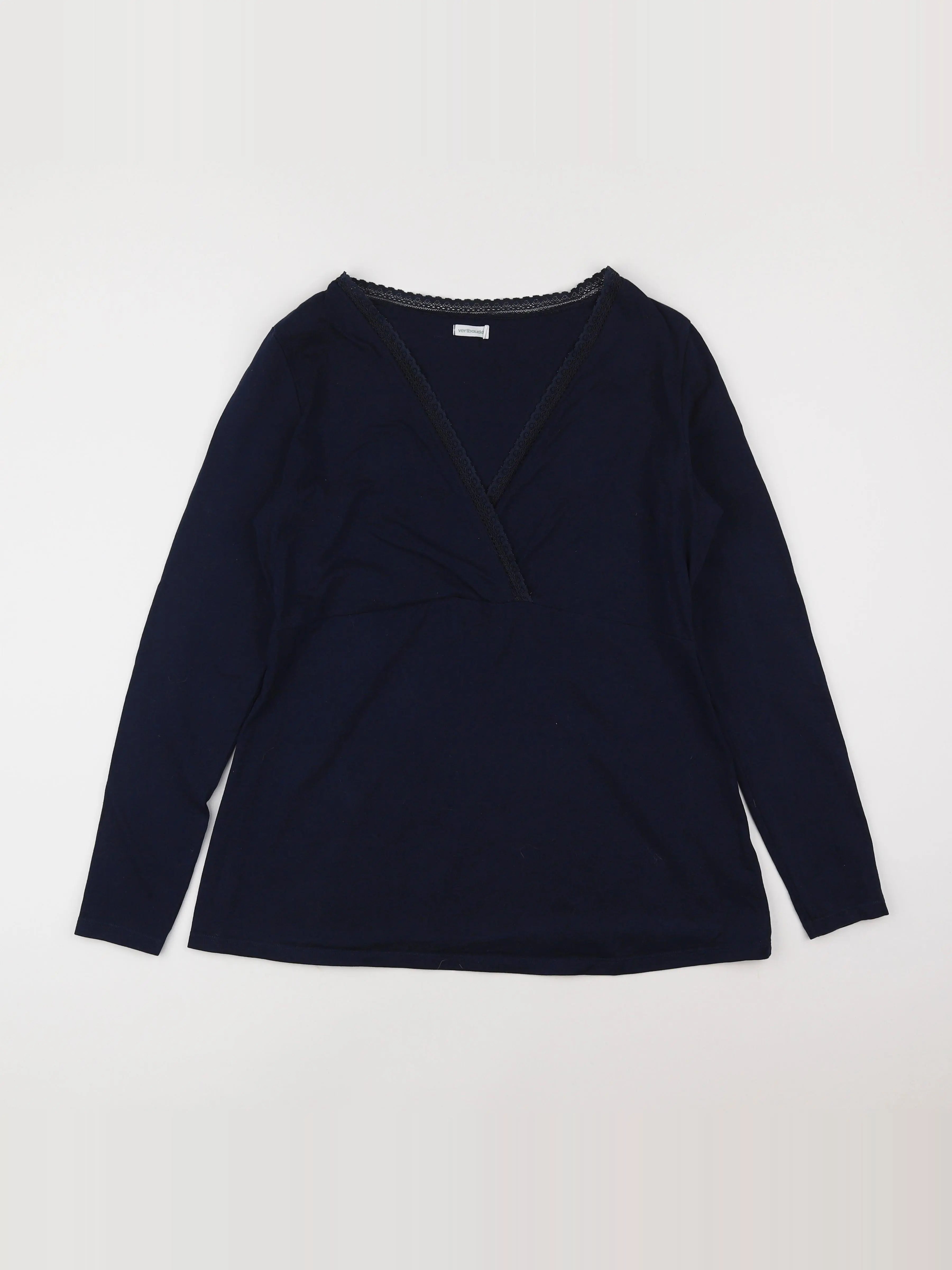 Vertbaudet - tee-shirt allaitement bleu - 42 à 44