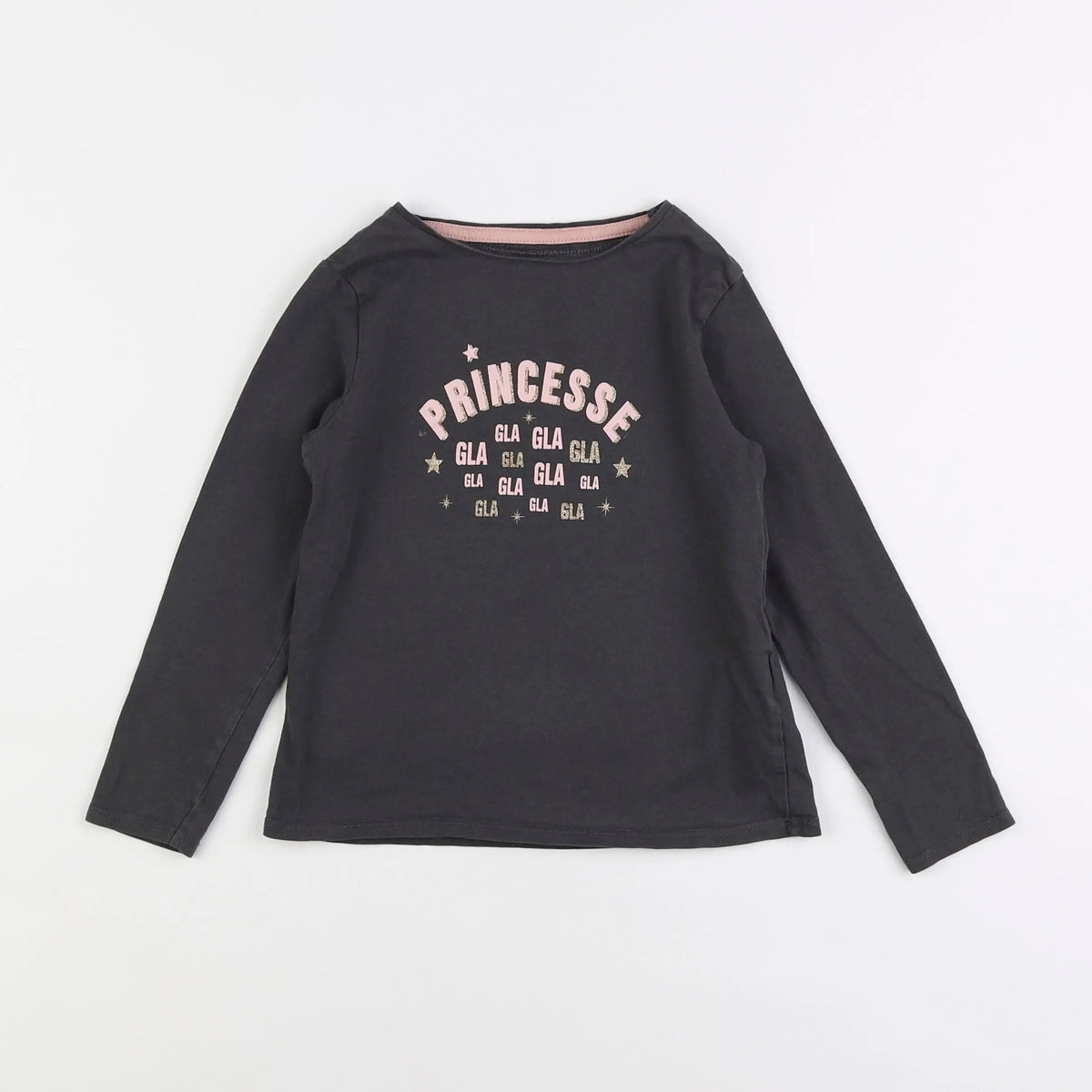 Vertbaudet - tee-shirt gris - 6 ans