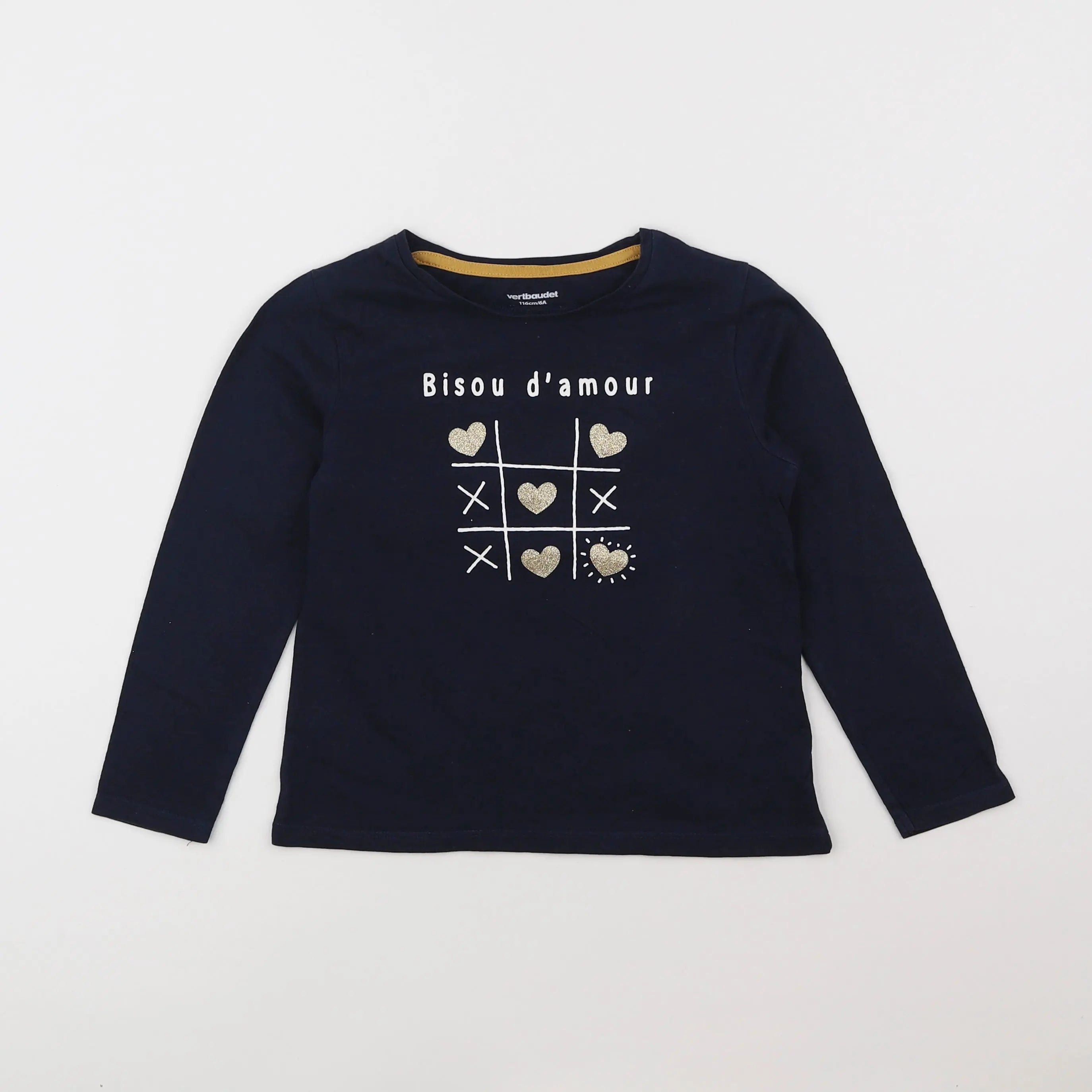 Vertbaudet - tee-shirt bleu - 6 ans
