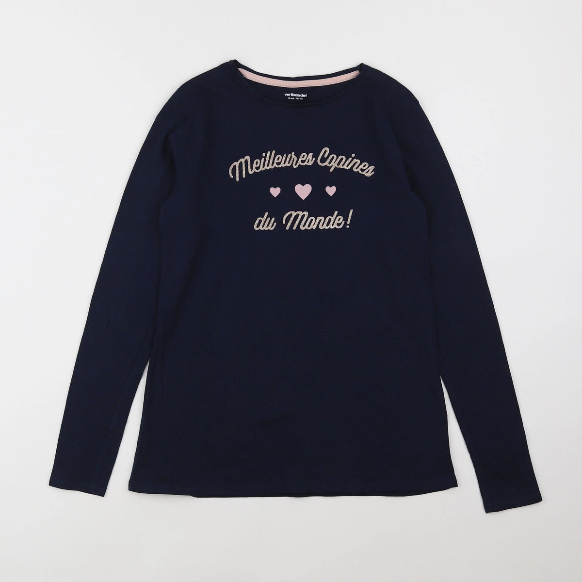 Vertbaudet - tee-shirt bleu - 12 ans