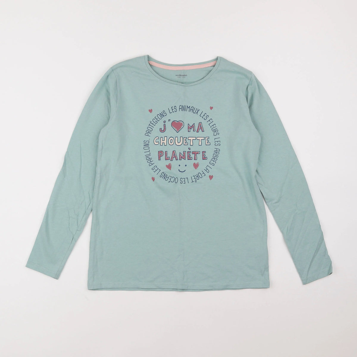 Vertbaudet - tee-shirt vert - 12 ans