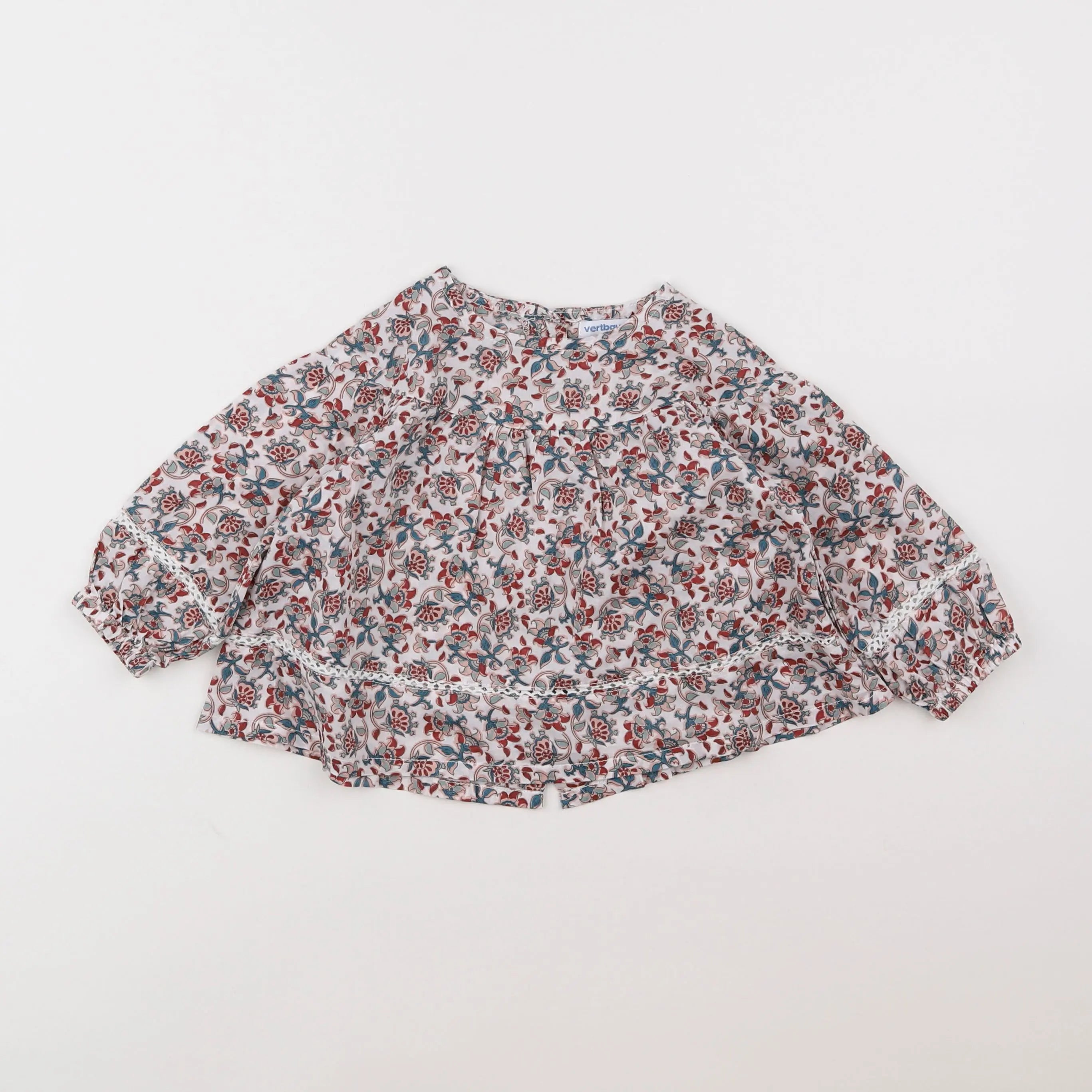 Vertbaudet - blouse multicolore - 18 mois