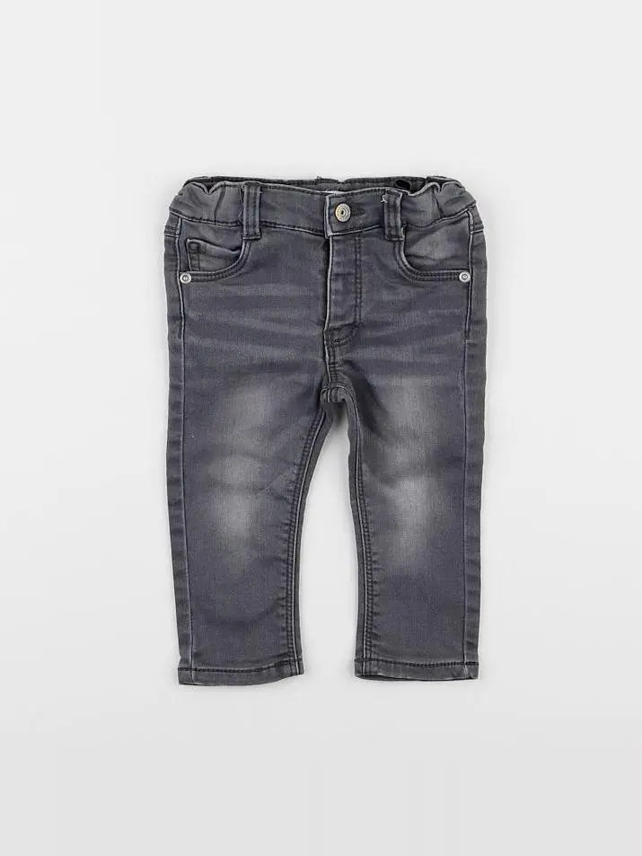 Vertbaudet - pantalon gris - 12 mois