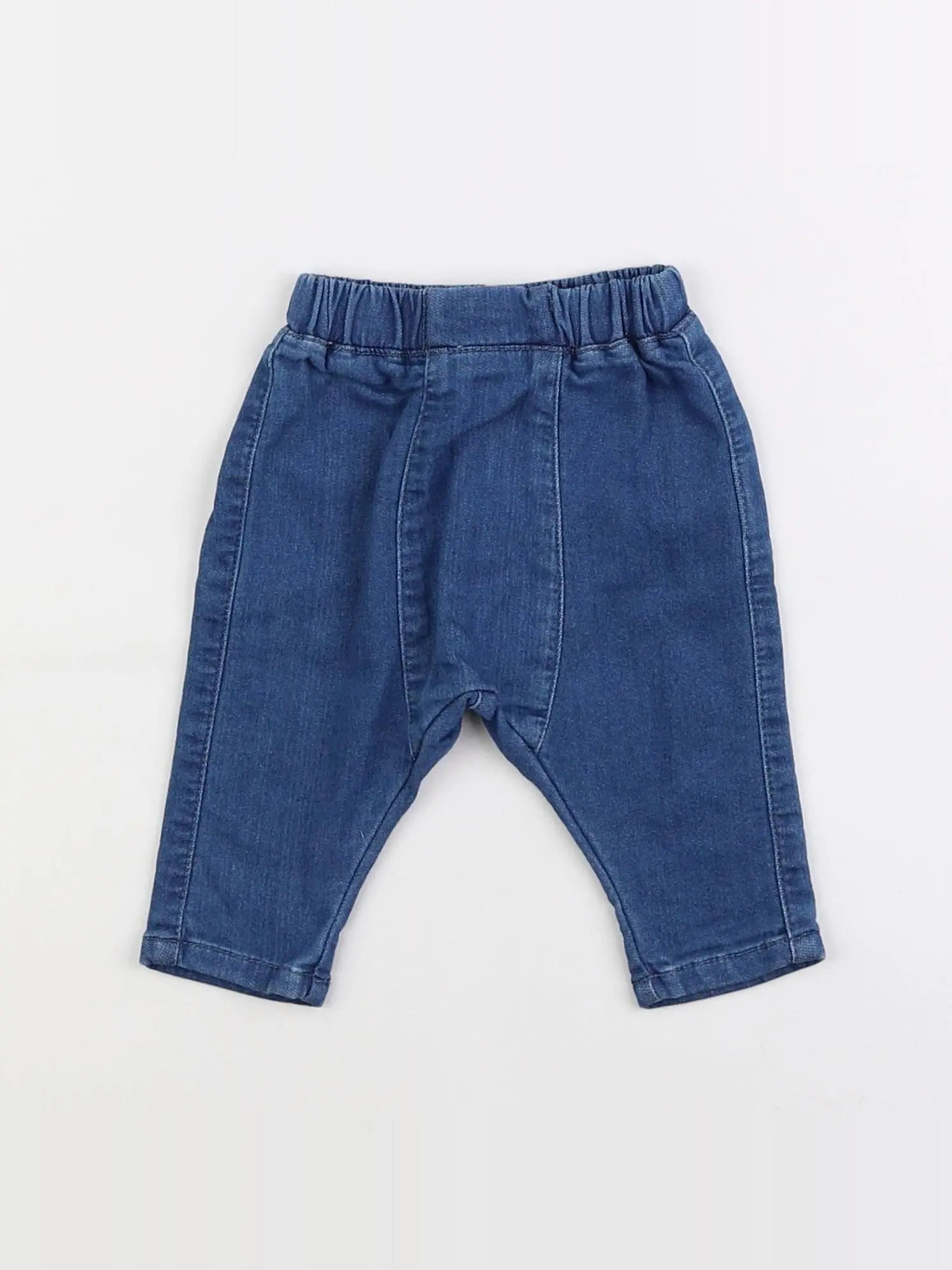 Vertbaudet - sarouel bleu - 1 mois