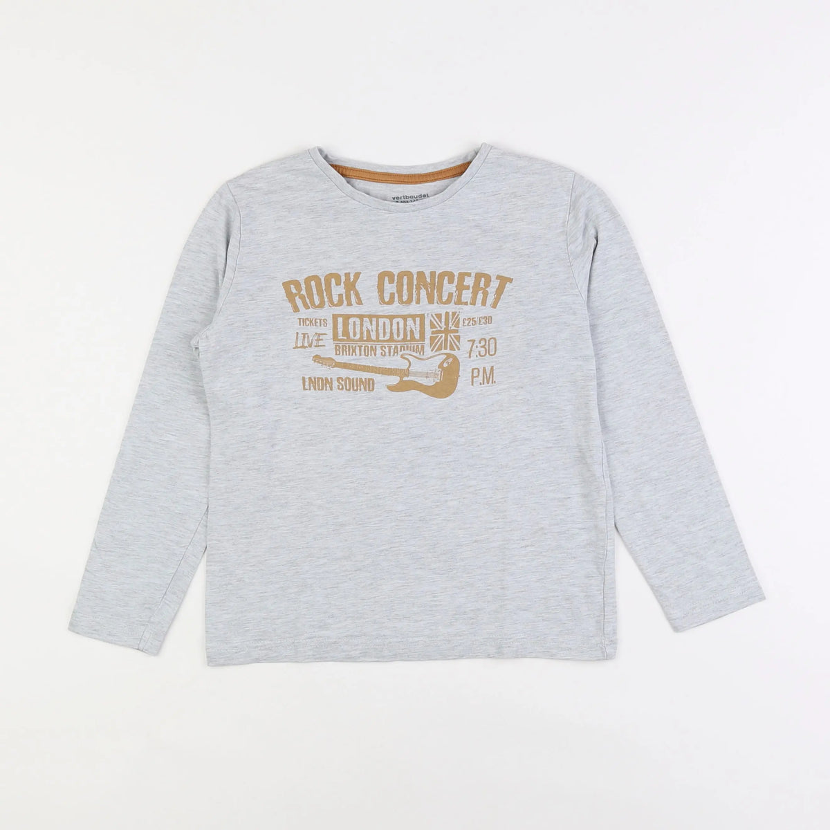 Vertbaudet - tee-shirt gris - 8 ans