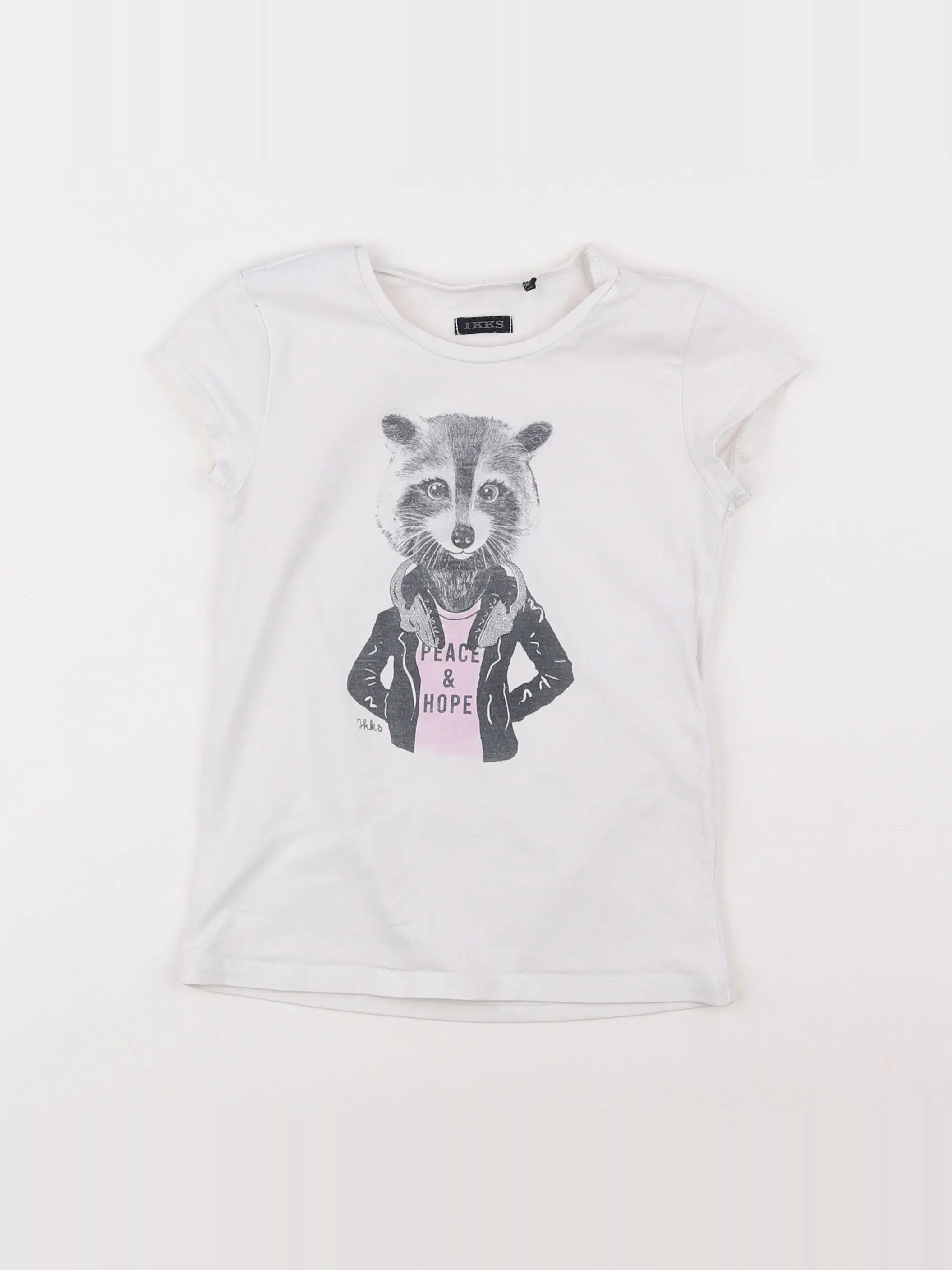 IKKS - tee-shirt blanc - 6 ans