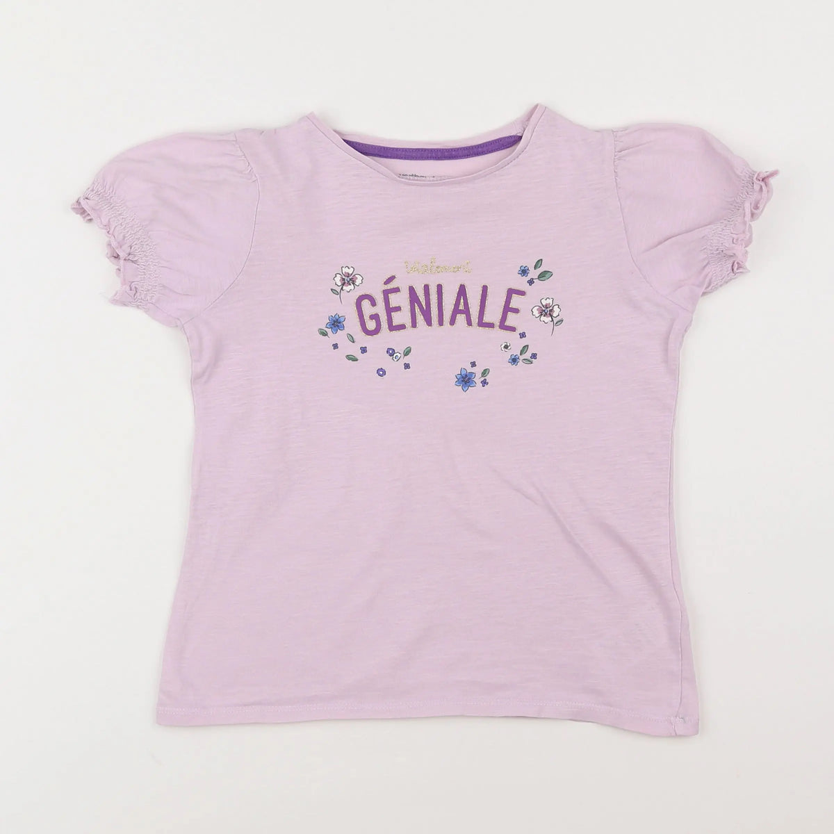 Vertbaudet - tee-shirt violet - 8 ans