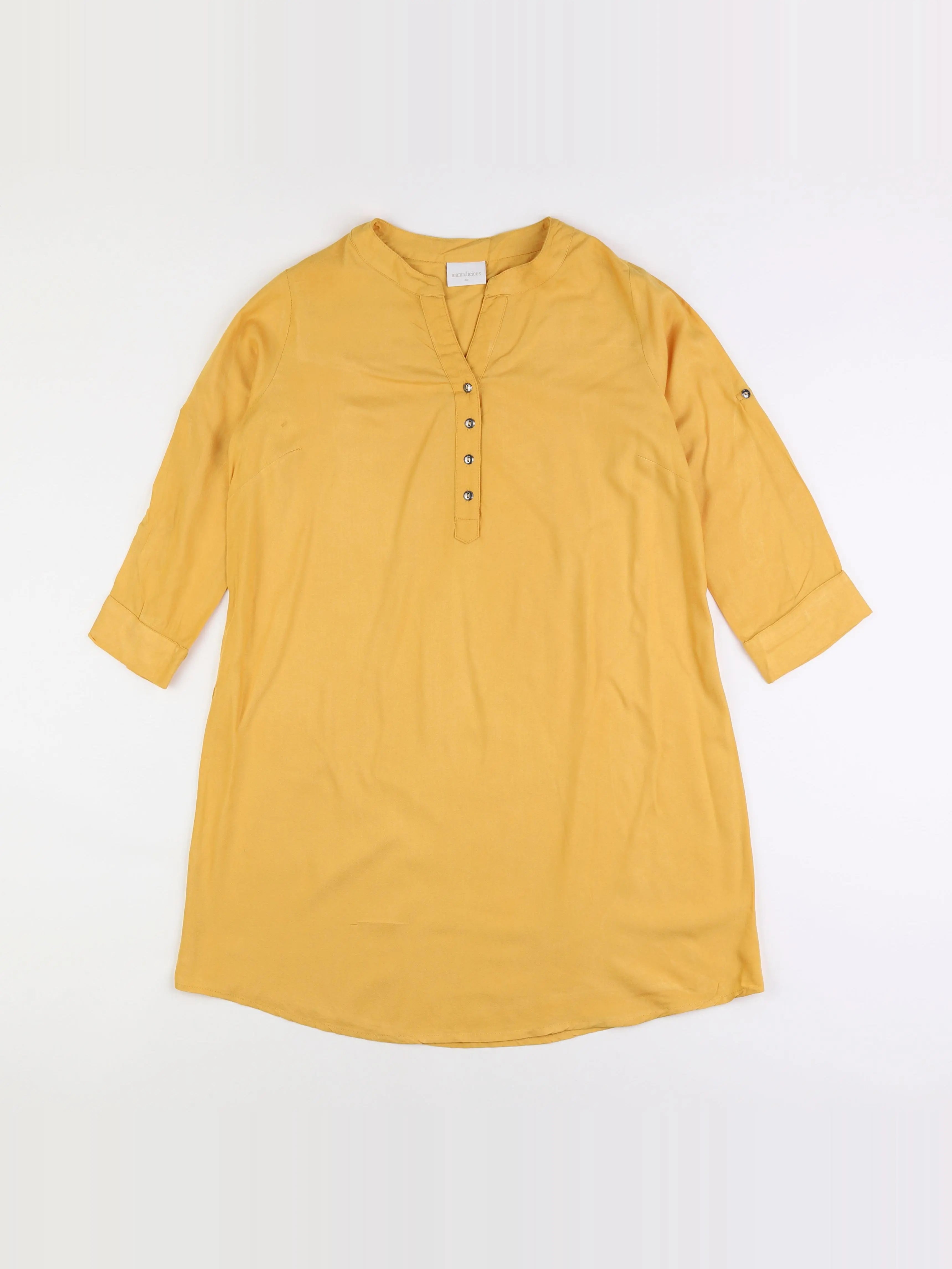 Mamalicious - robe grossesse jaune - 34