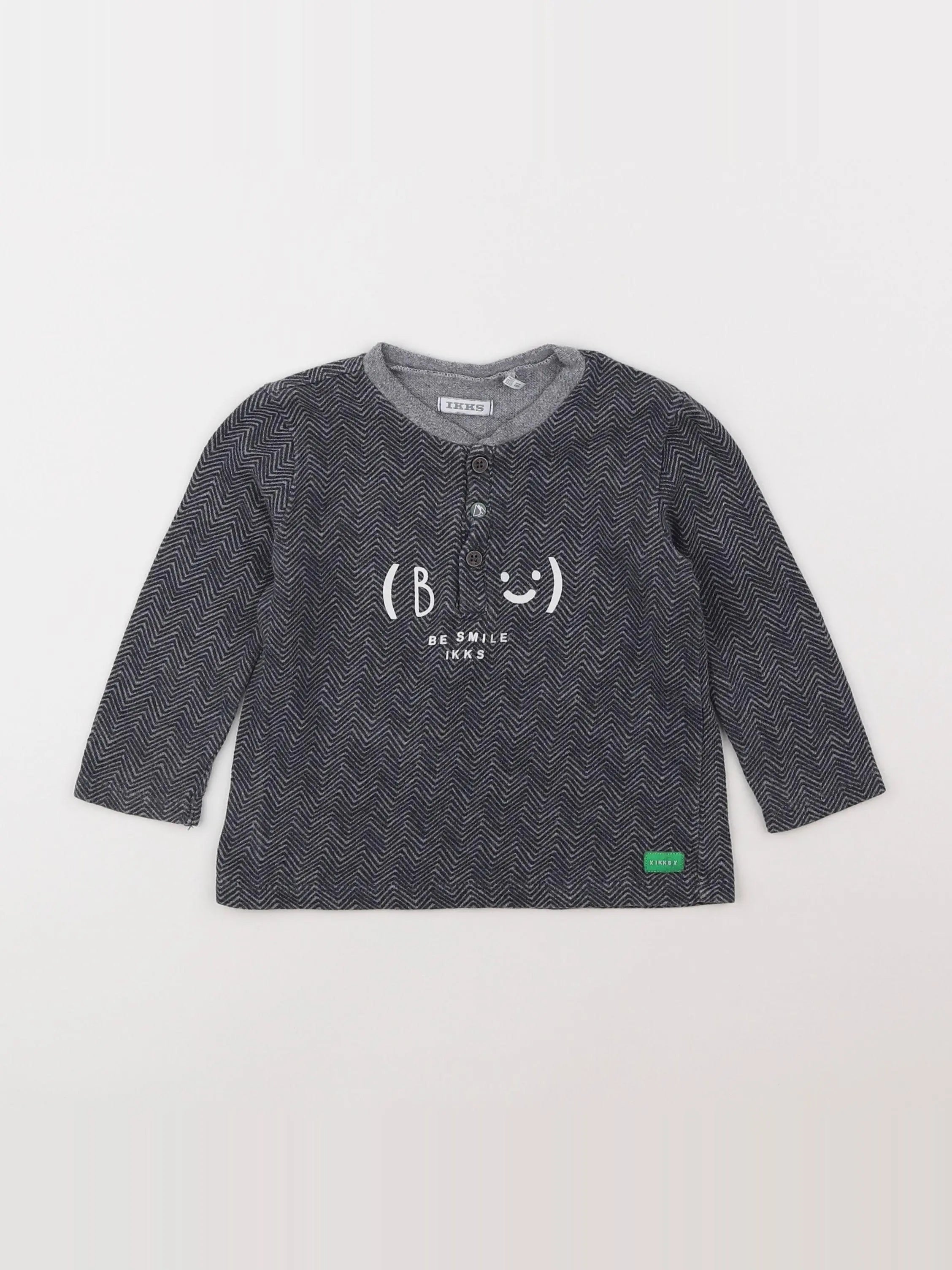 IKKS - tee-shirt gris - 18 mois