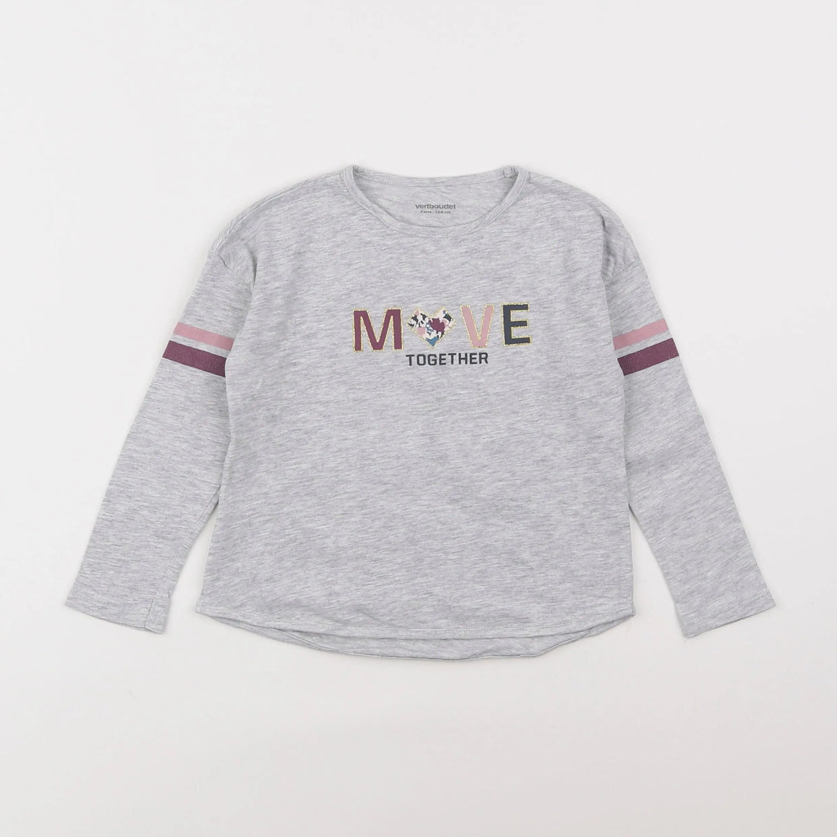 Vertbaudet - tee-shirt gris - 4 ans