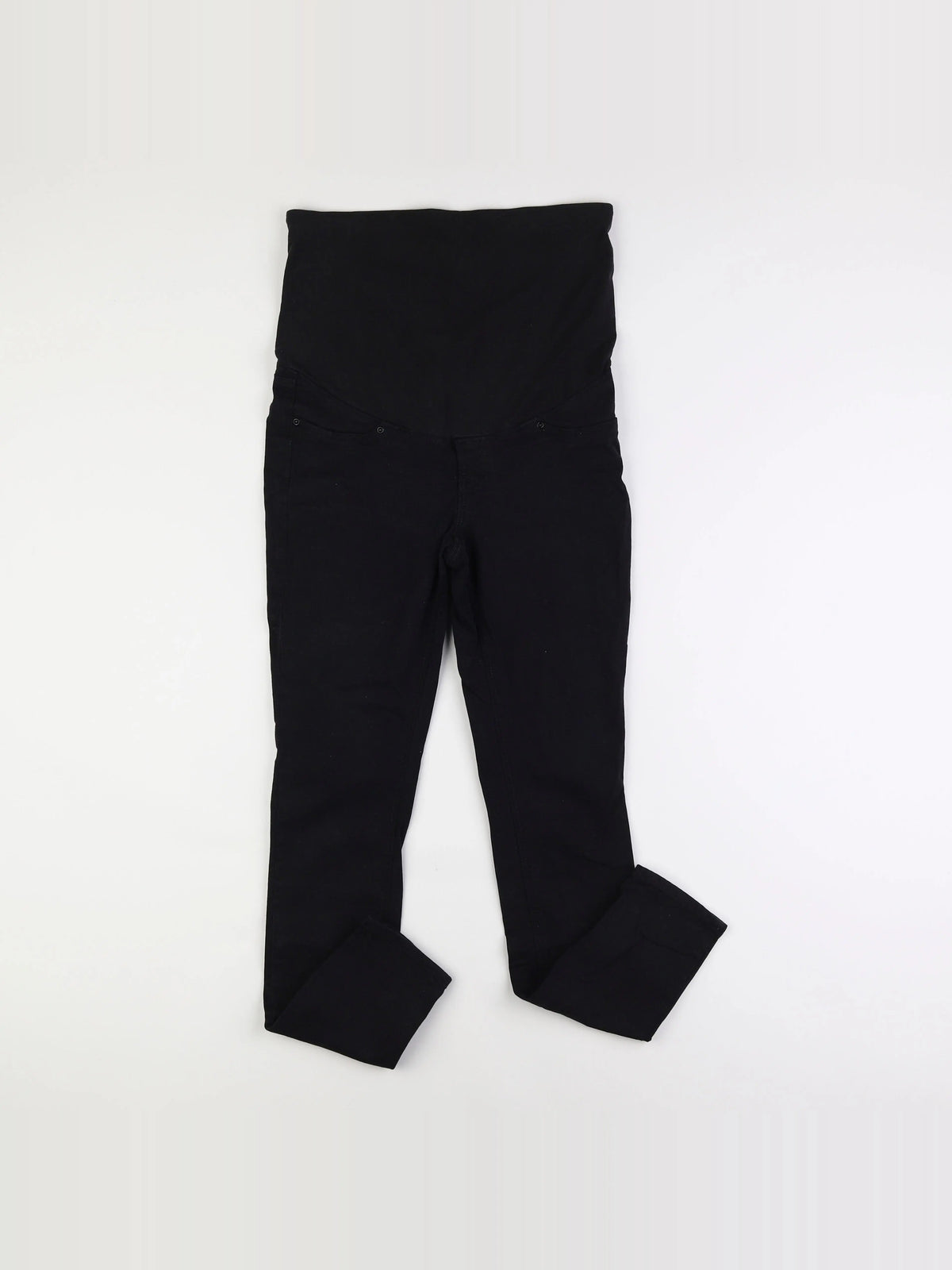 H&M - jean grossesse noir - 34