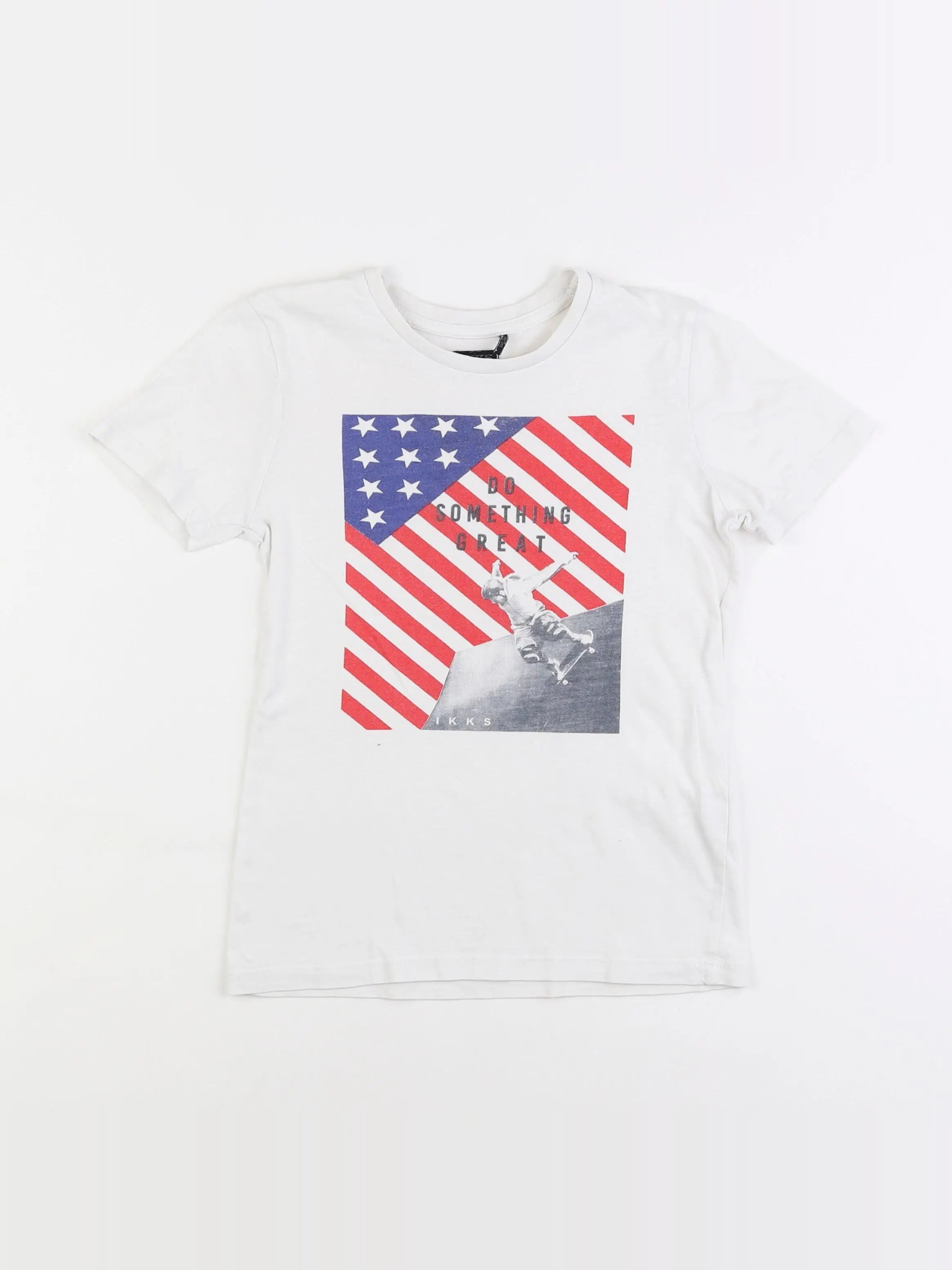 IKKS - tee-shirt blanc - 6 ans