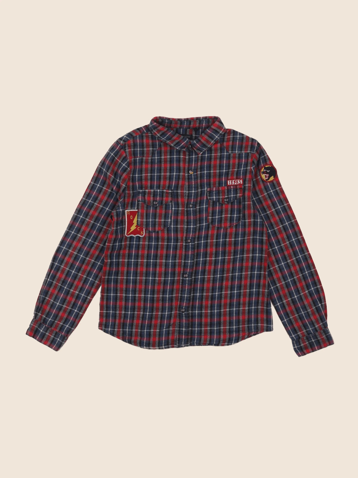 IKKS - chemise imprimé au dos rouge - 8 ans
