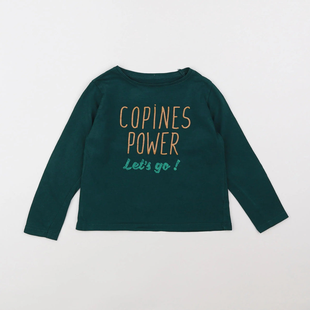 Vertbaudet - tee-shirt vert - 4 ans