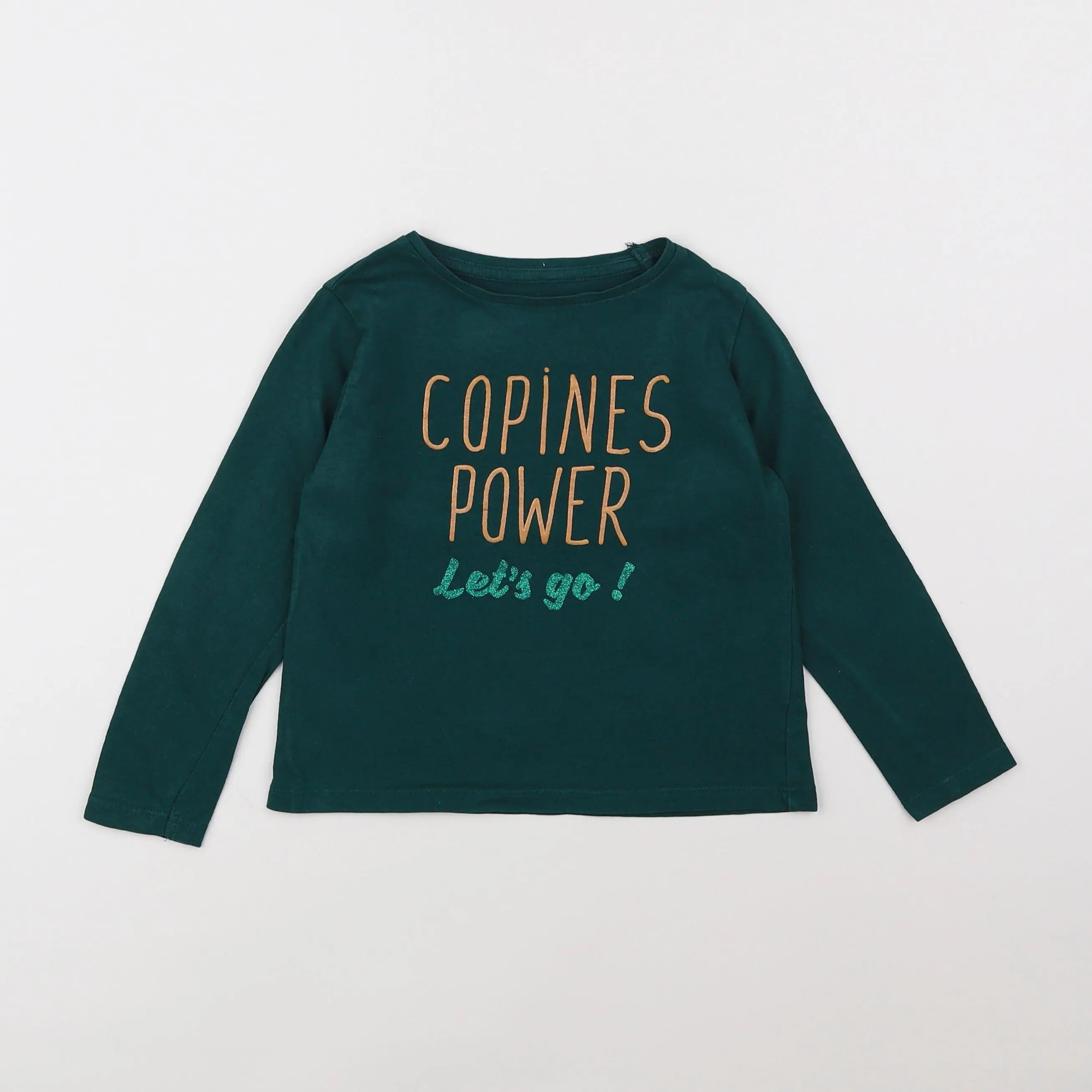 Vertbaudet - tee-shirt vert - 4 ans