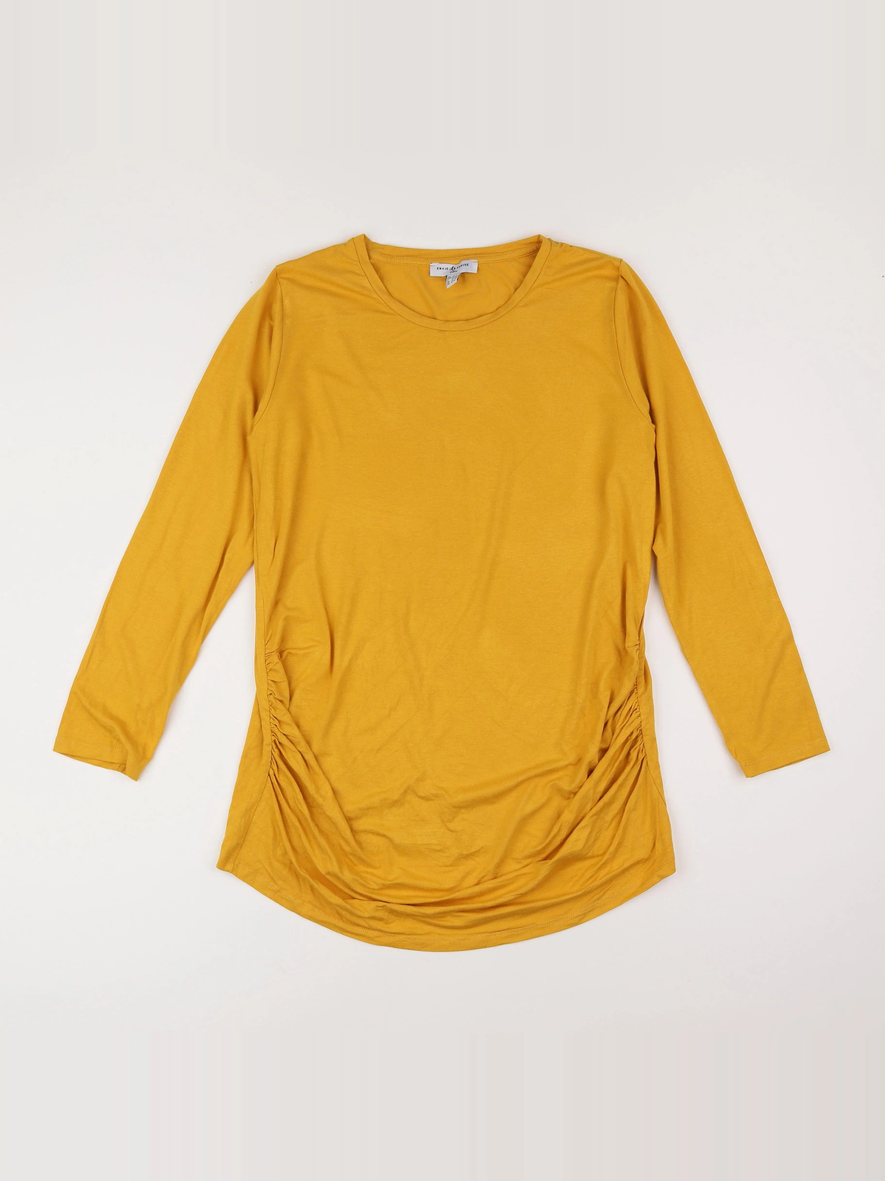 Envie de fraise - tee-shirt grossesse jaune - 40 à 42