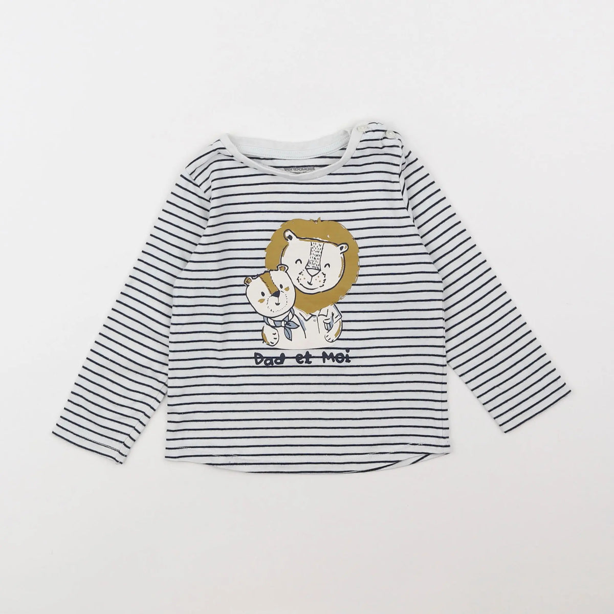 Vertbaudet - tee-shirt blanc - 18 mois