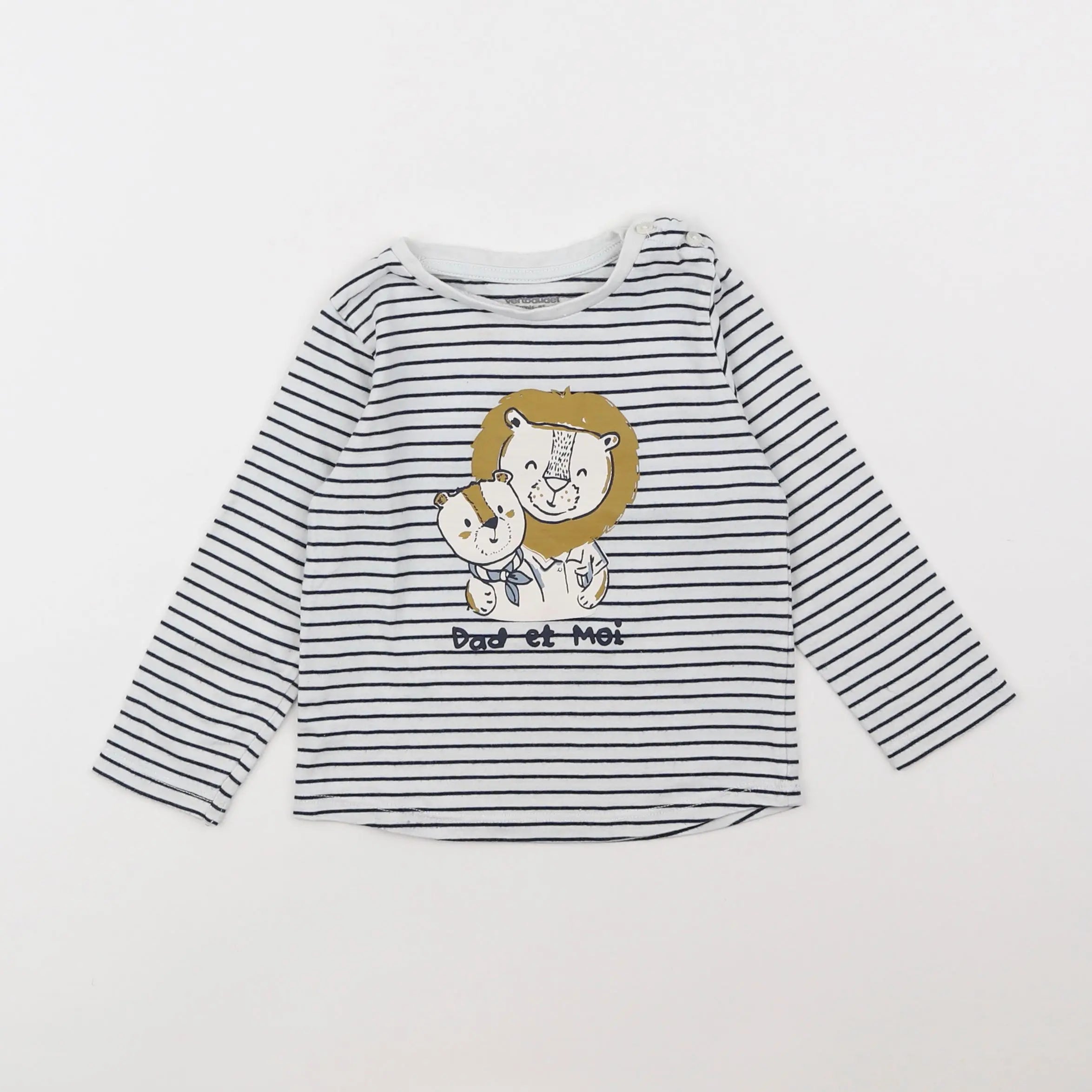 Vertbaudet - tee-shirt blanc - 18 mois