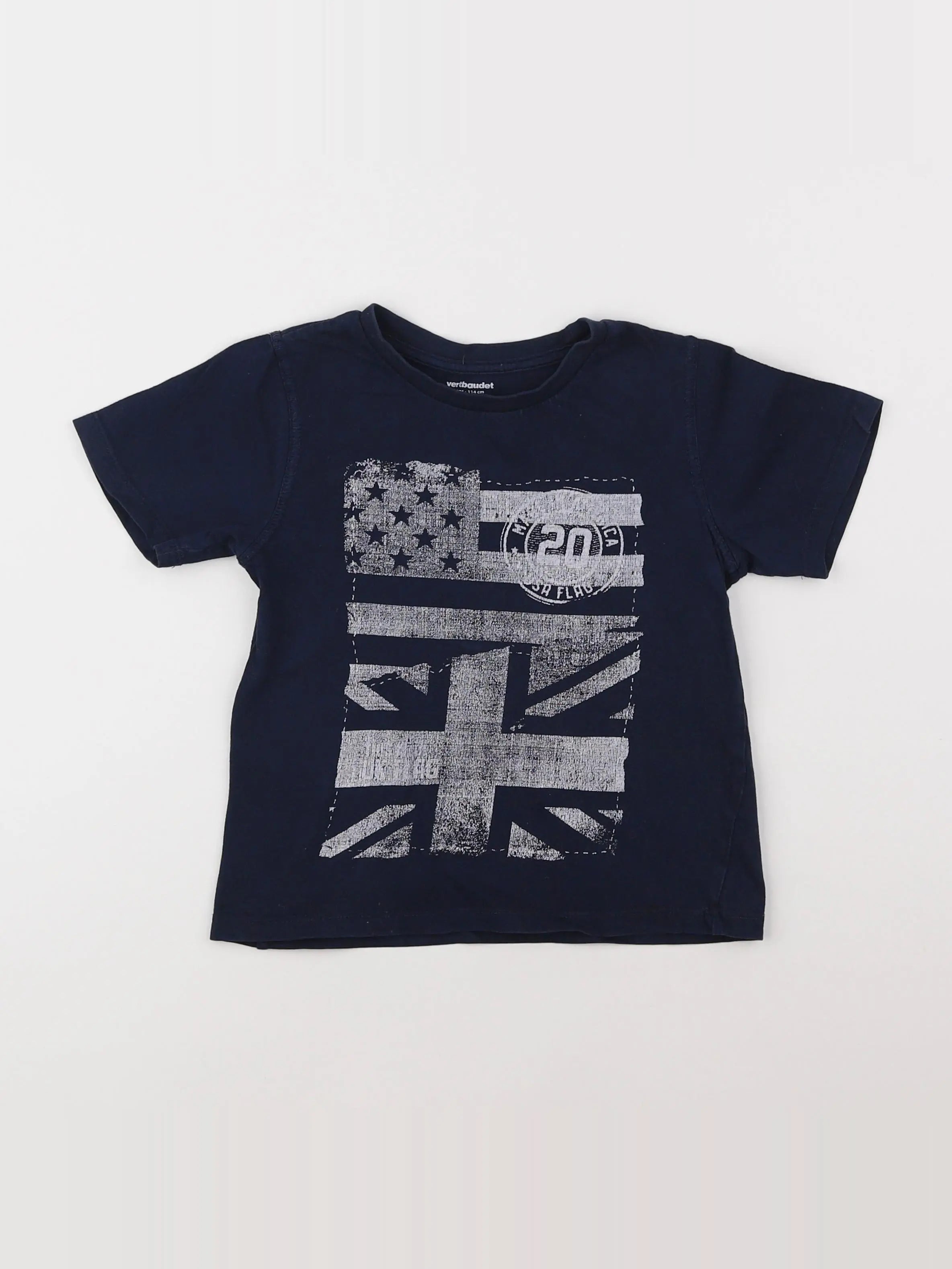 Vertbaudet - tee-shirt bleu - 6 ans