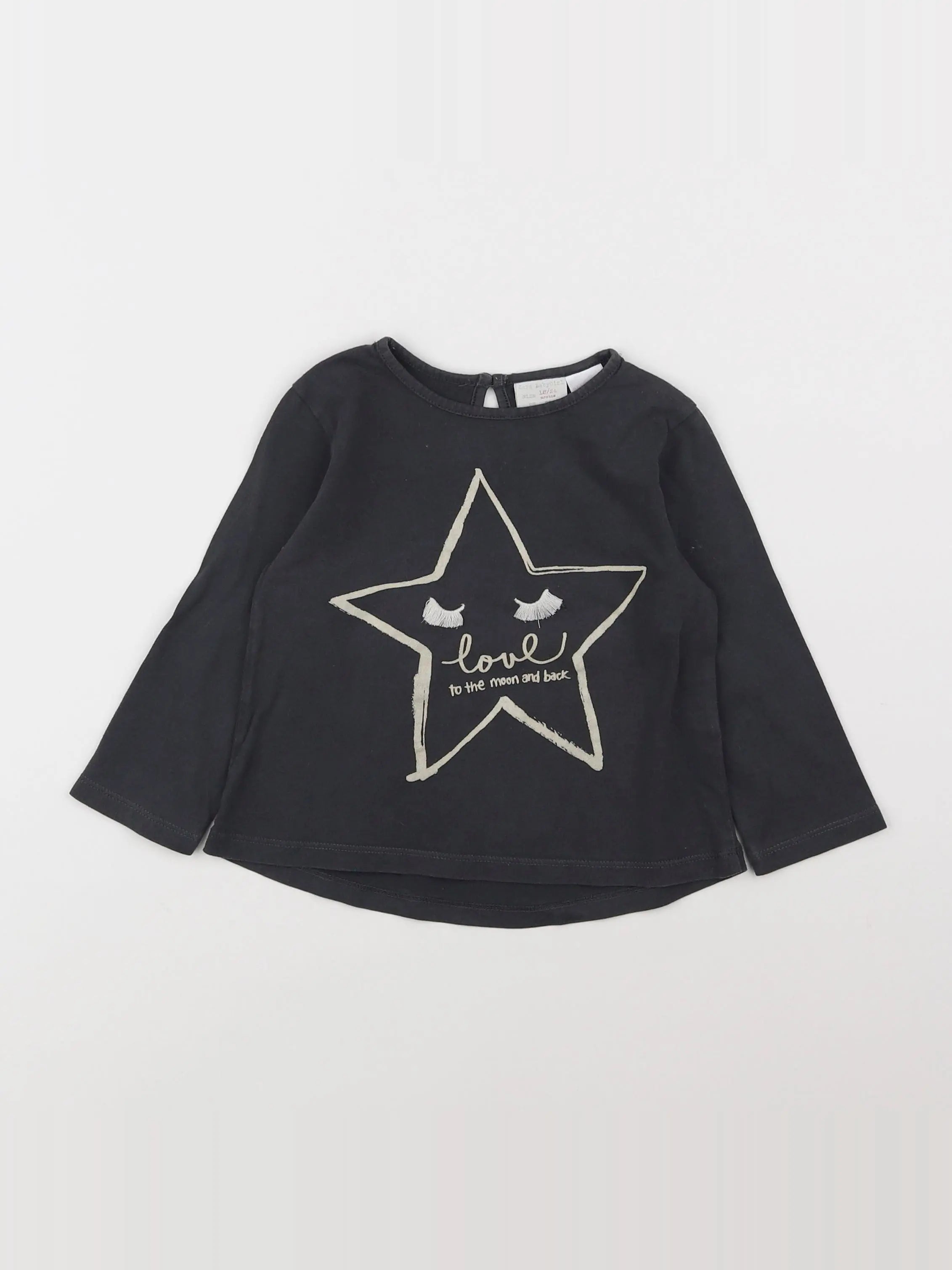 Zara - tee-shirt gris - 18 mois