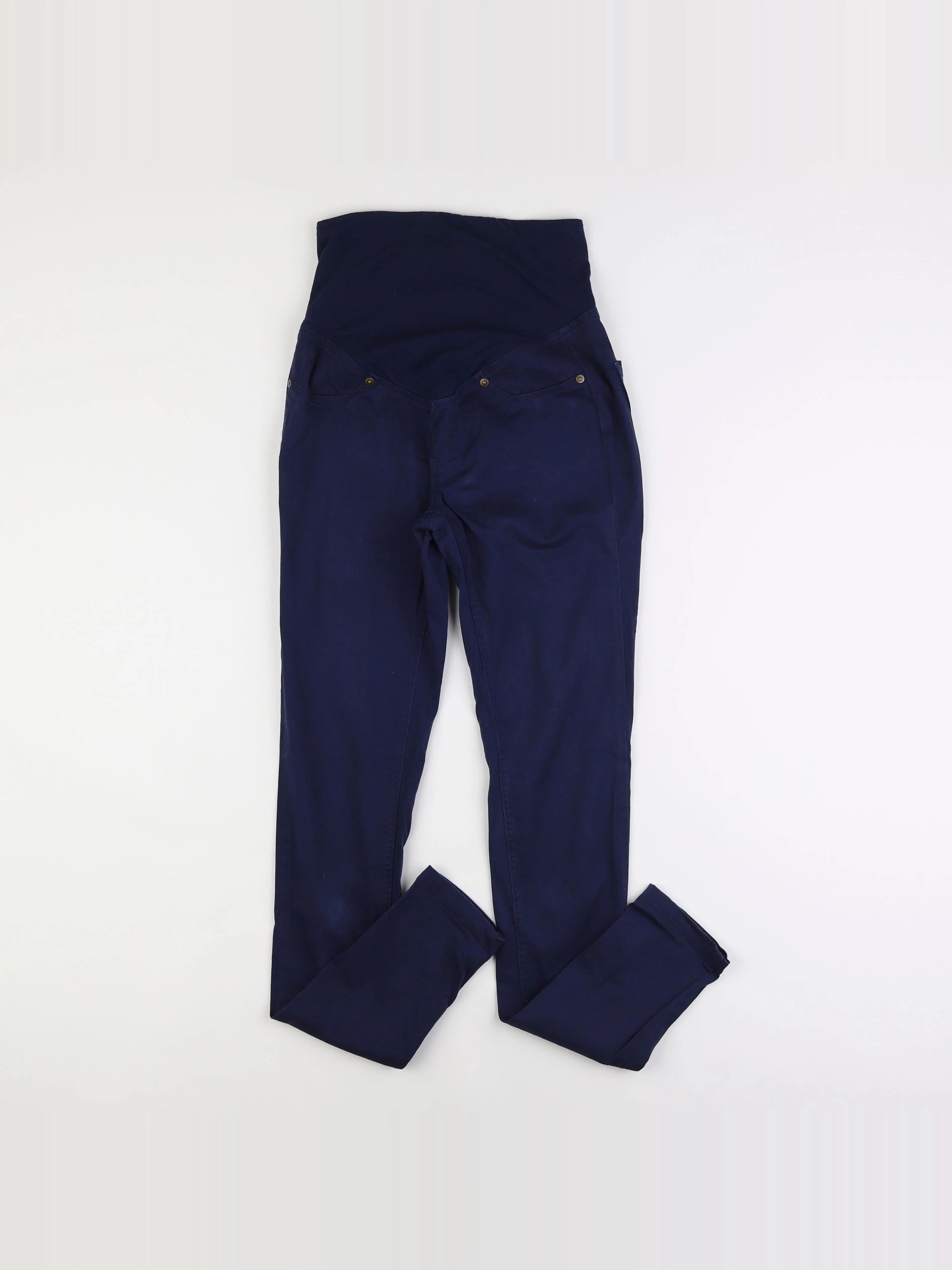 Vertbaudet - pantalon grossesse bleu - 34