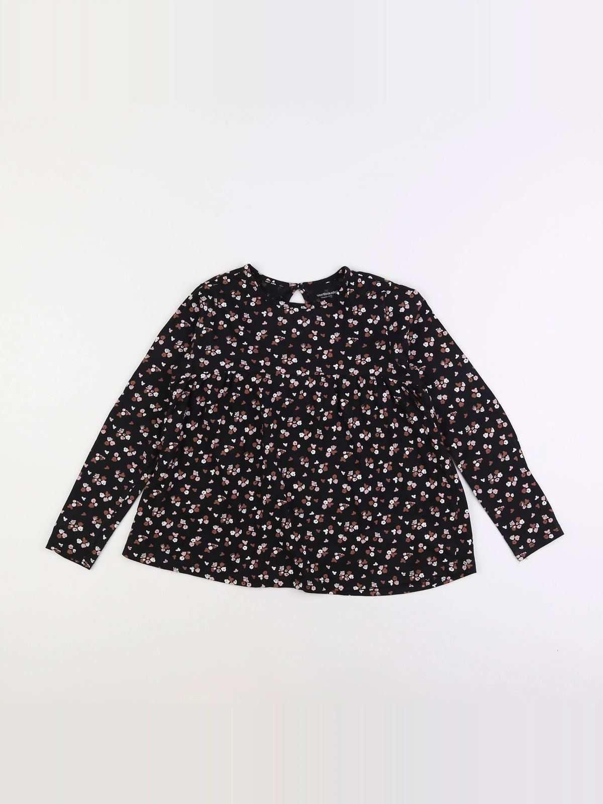 Vertbaudet - tee-shirt noir - 10 ans