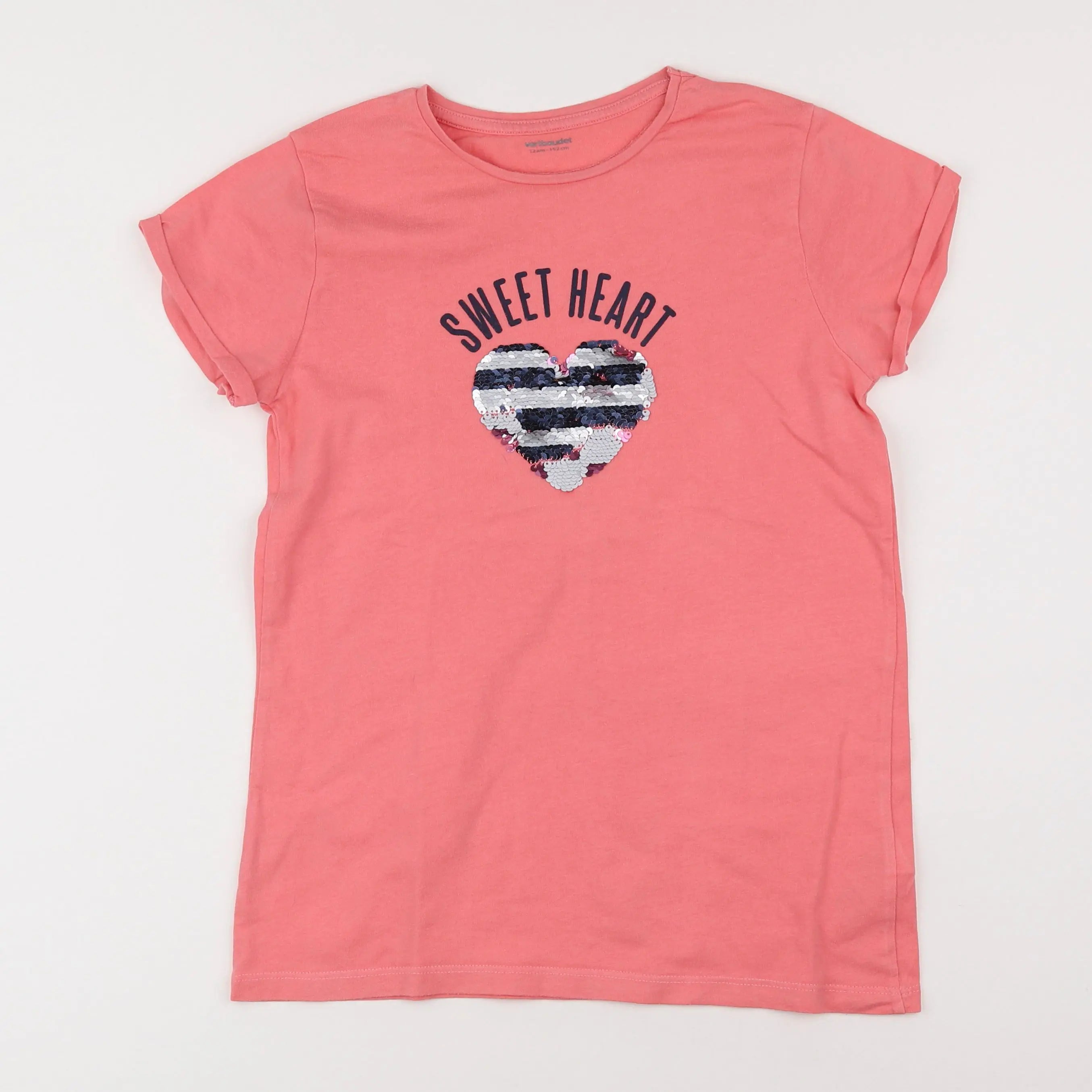 Vertbaudet - tee-shirt rose - 12 ans