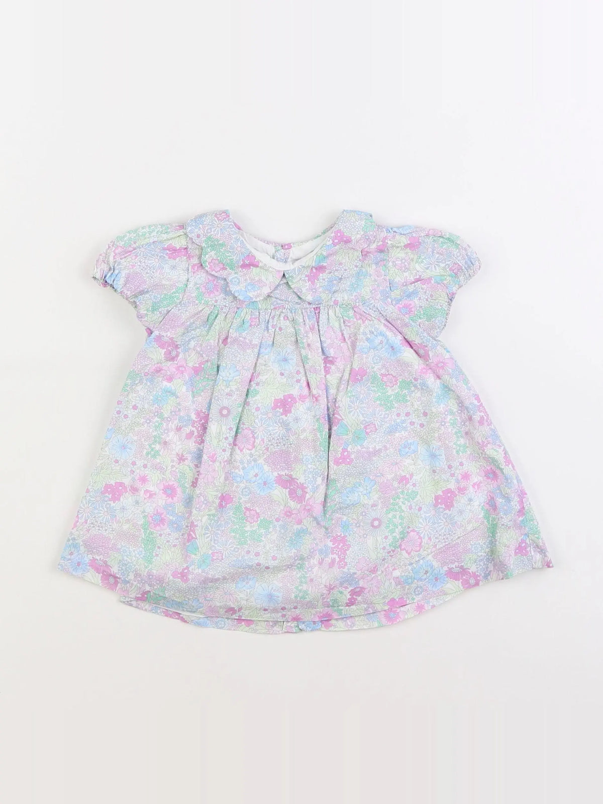Jacadi - robe liberty bleu - 6 mois