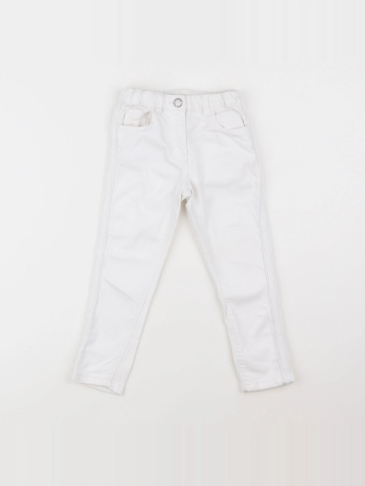 Vertbaudet - jean blanc - 4 ans