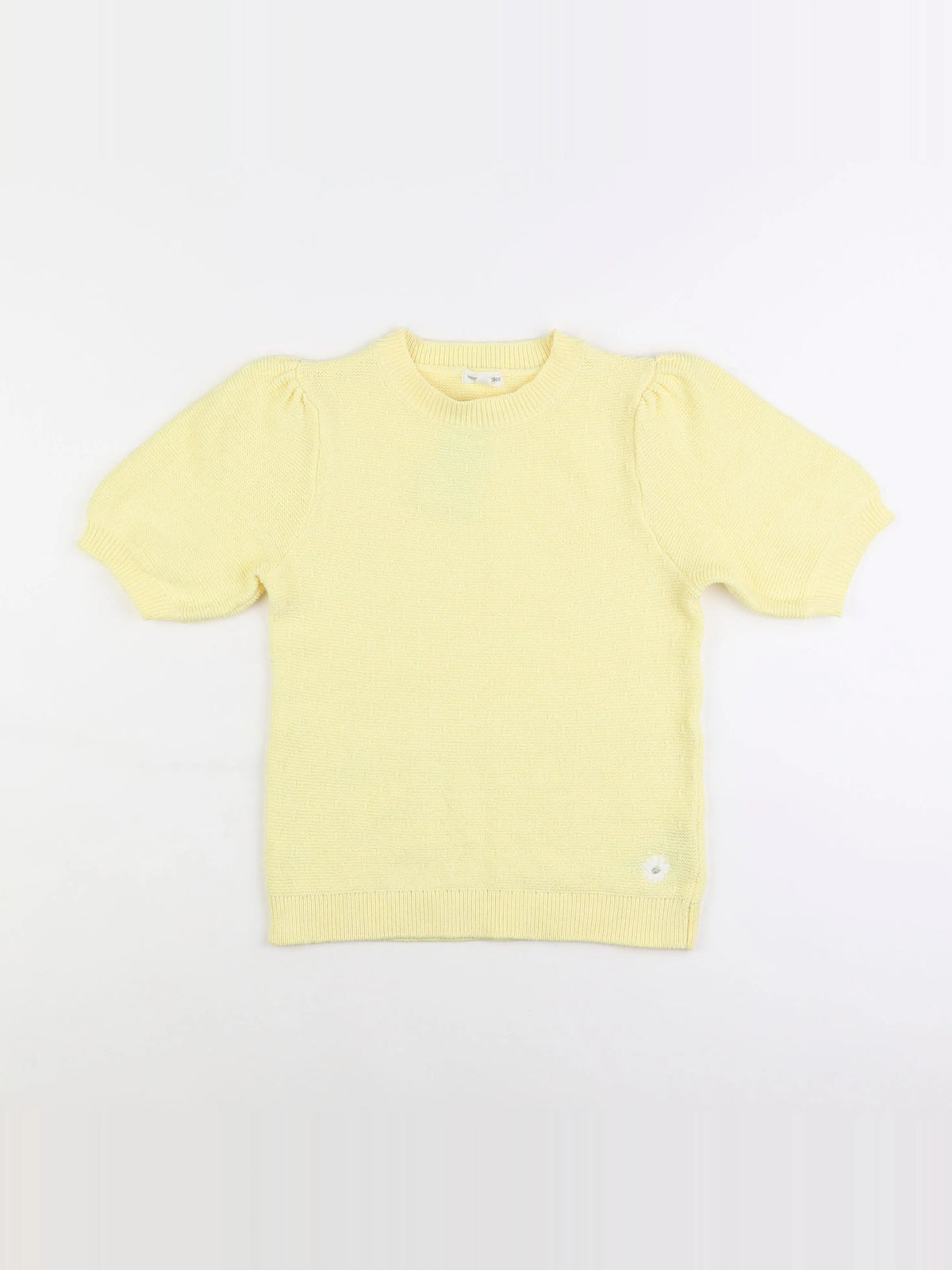 Vertbaudet - pull jaune - 10 ans