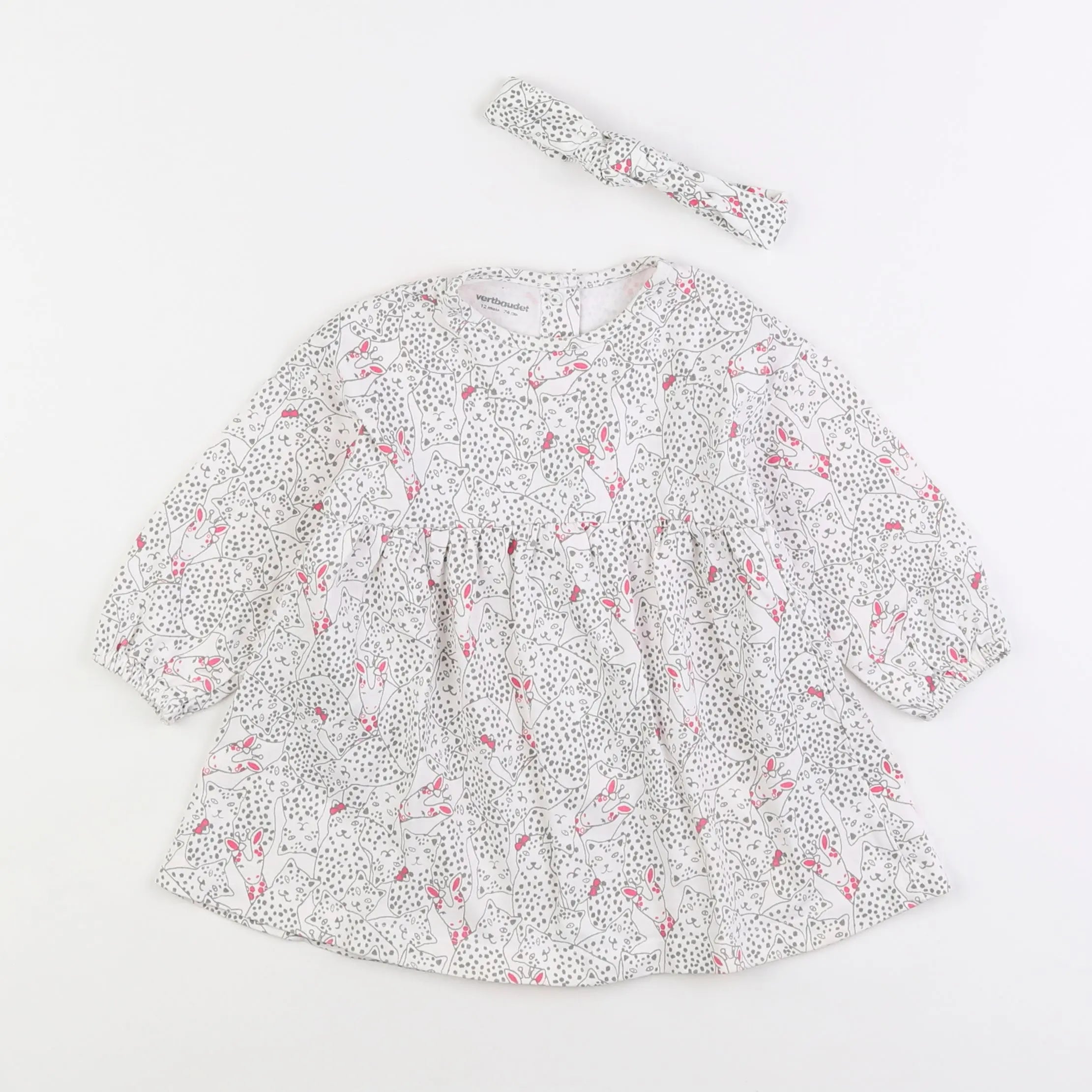 Vertbaudet - ensemble multicolore - 12 mois