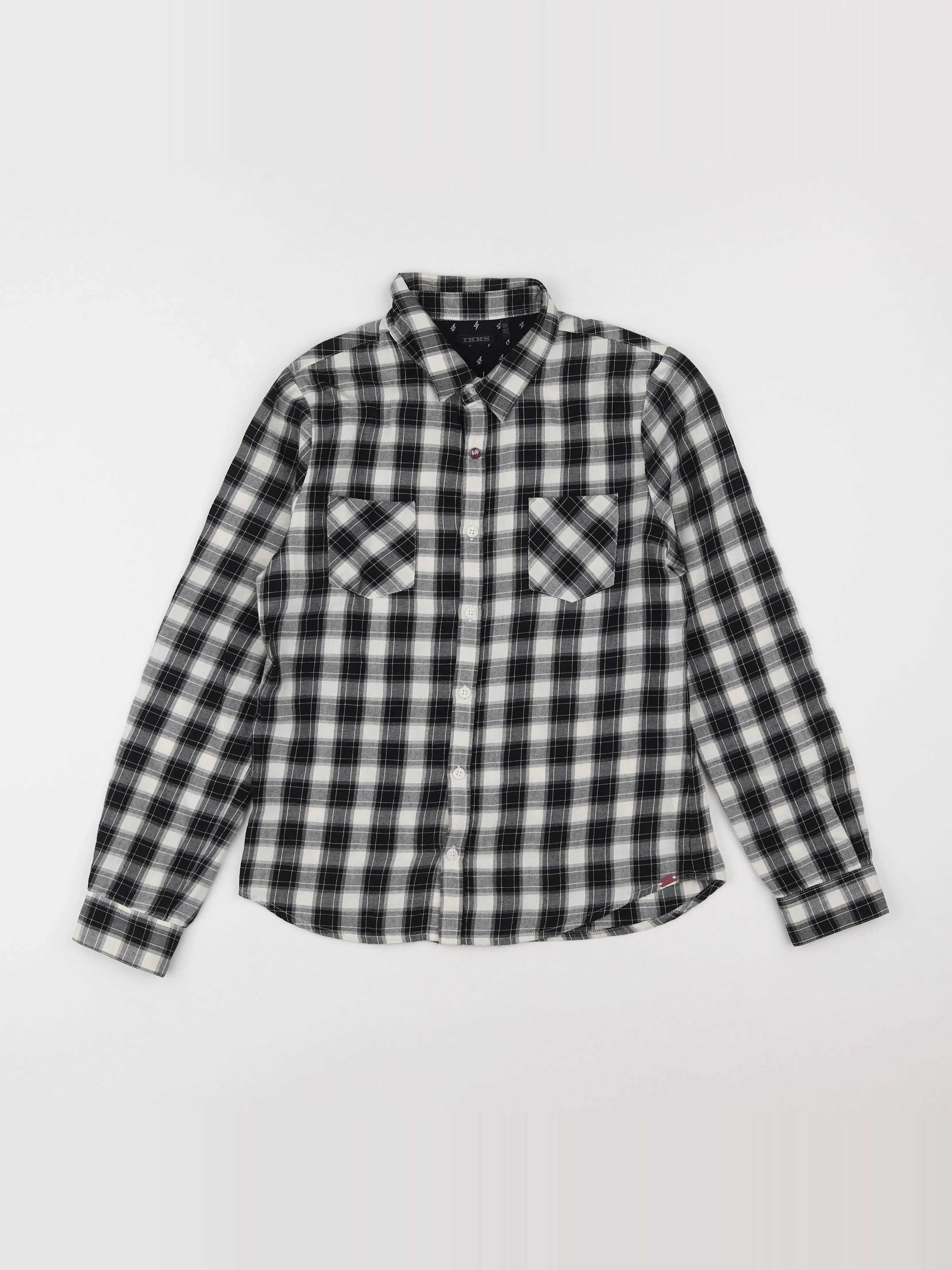 IKKS - chemise blanc, noir - 12 ans