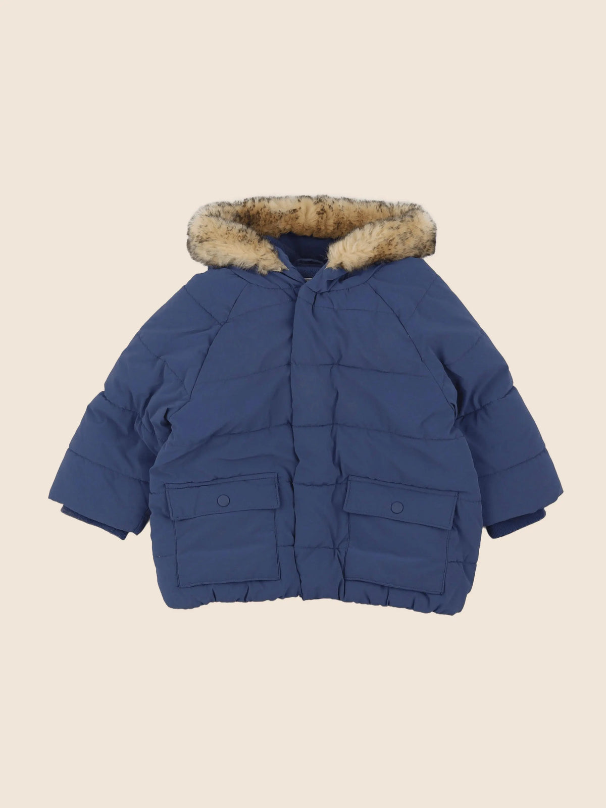 Vertbaudet - doudoune bleu - 18 mois