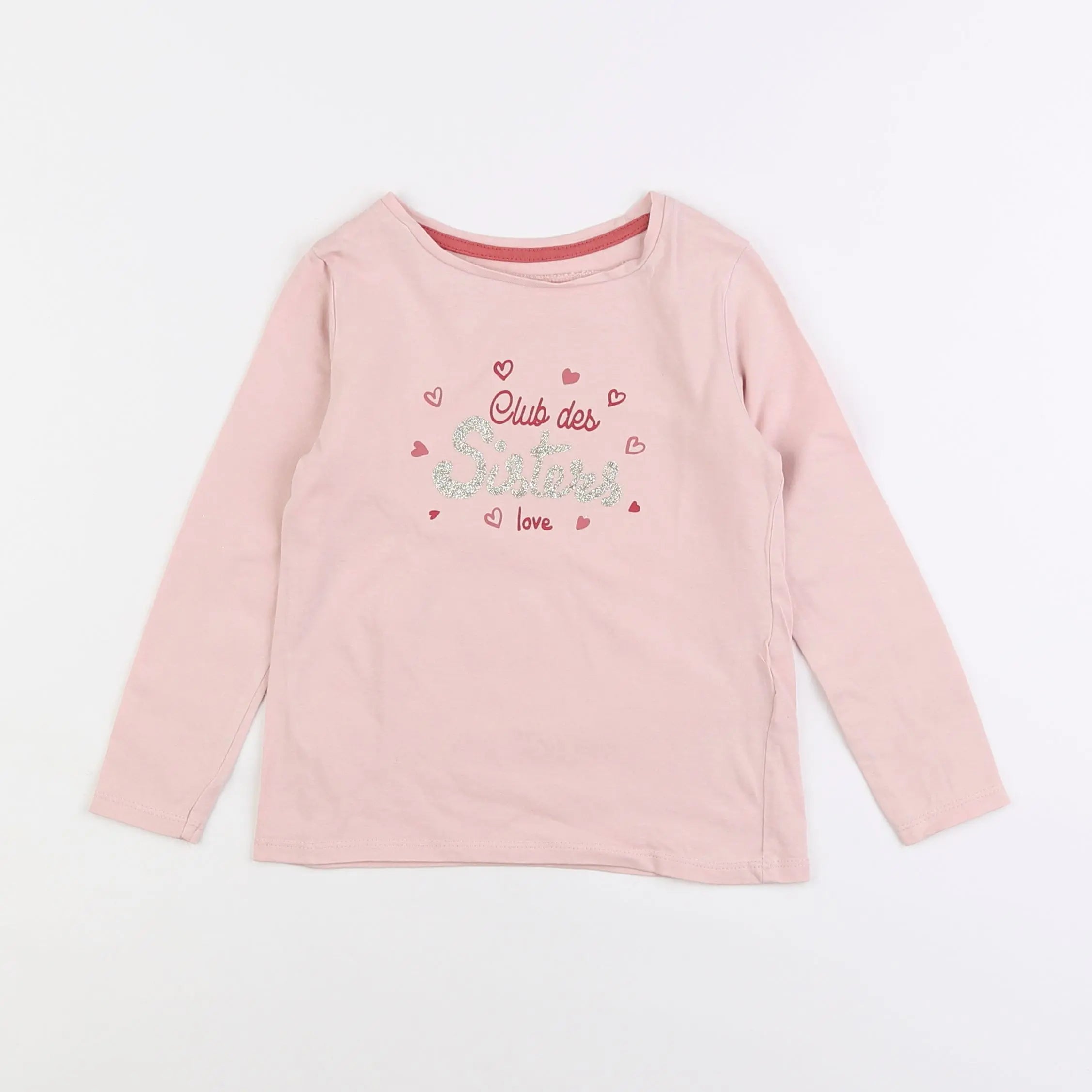 Vertbaudet - tee-shirt rose - 4 ans