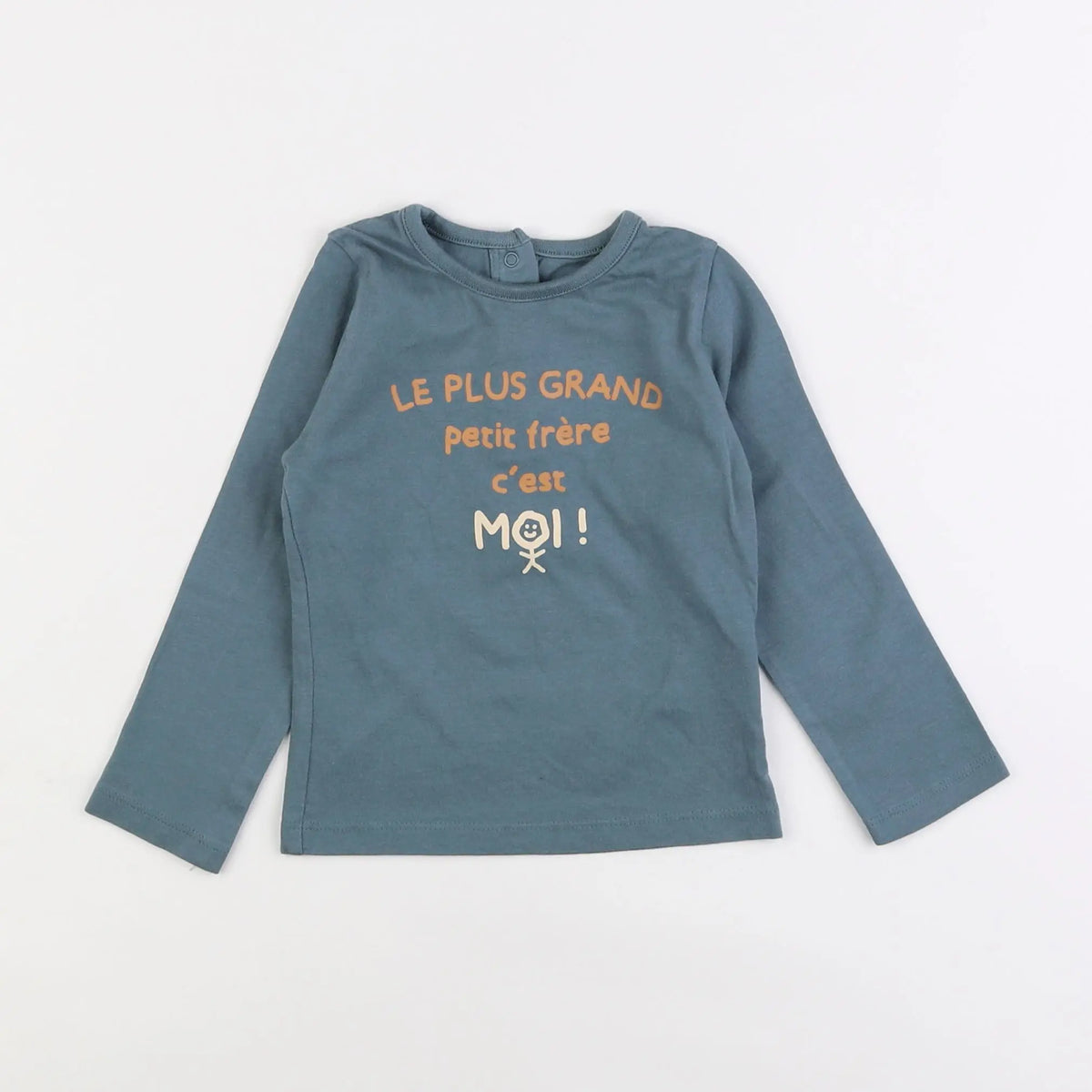 Vertbaudet - tee-shirt bleu - 18 mois