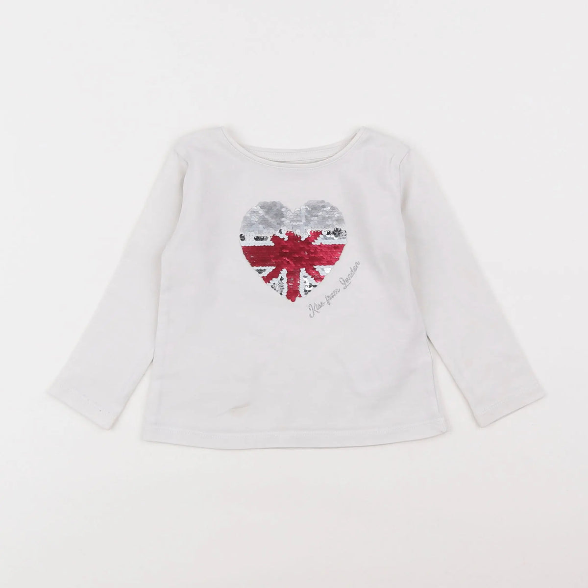 Vertbaudet - tee-shirt beige - 2 ans