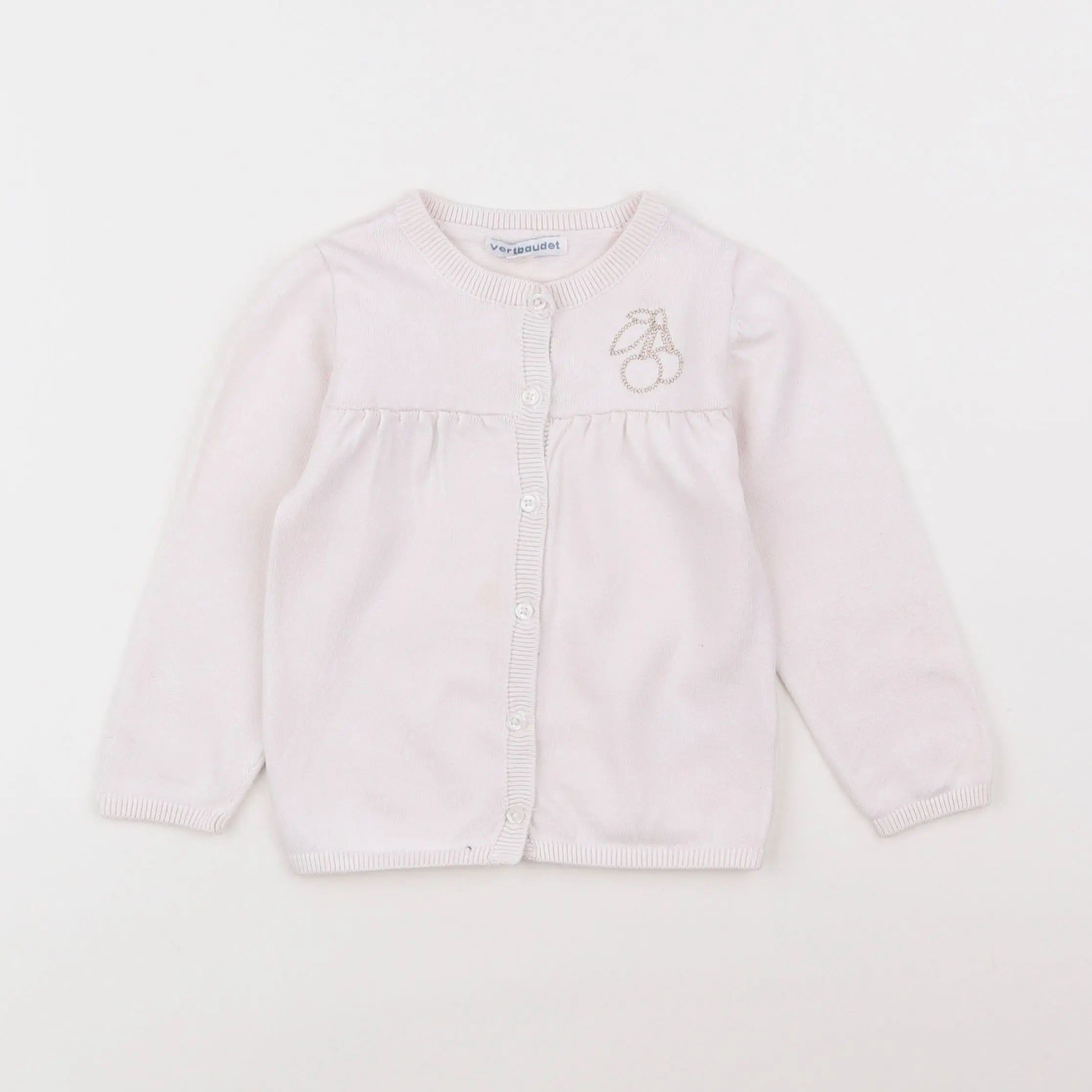 Vertbaudet - gilet beige - 2 ans