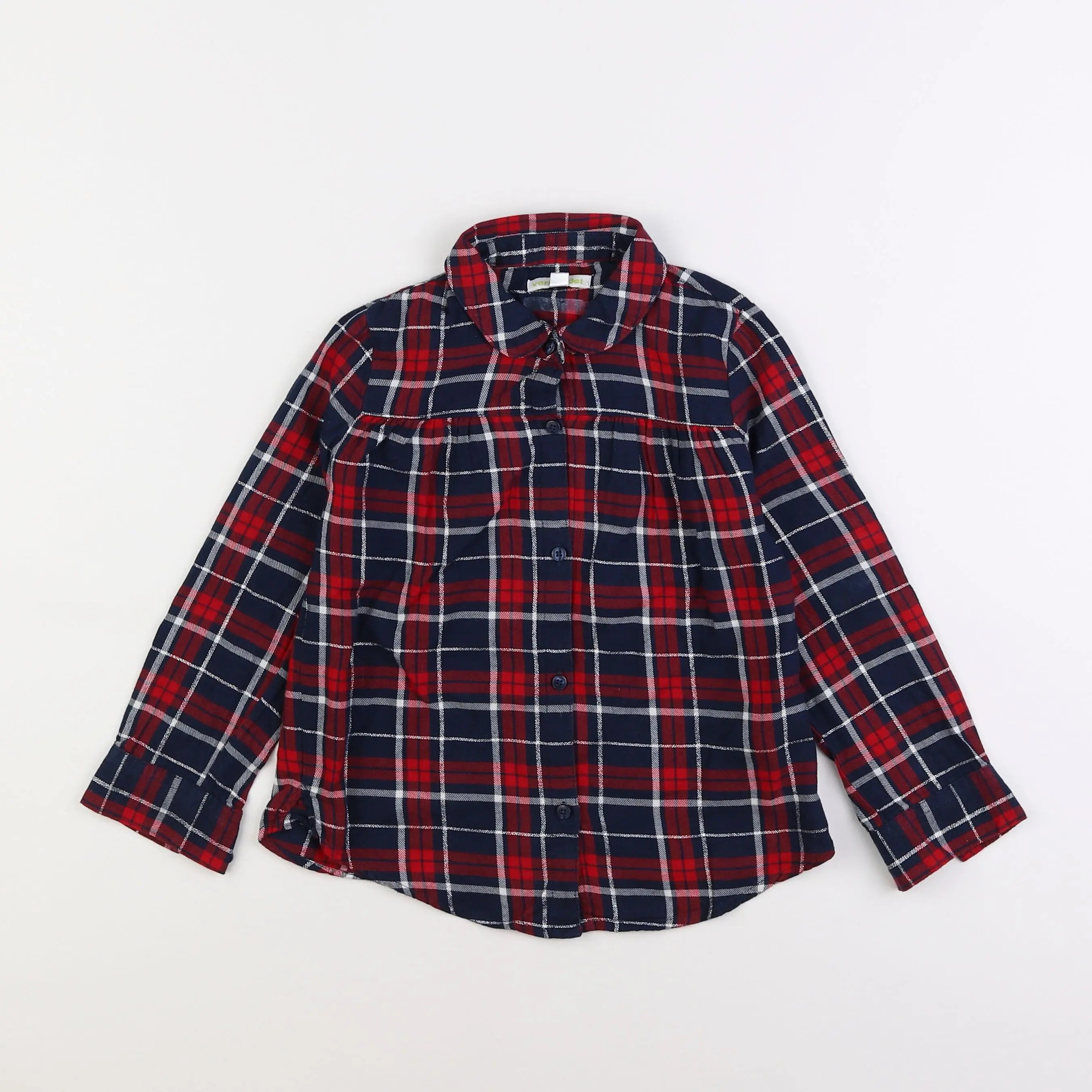 Vertbaudet - chemise bleu - 6 ans